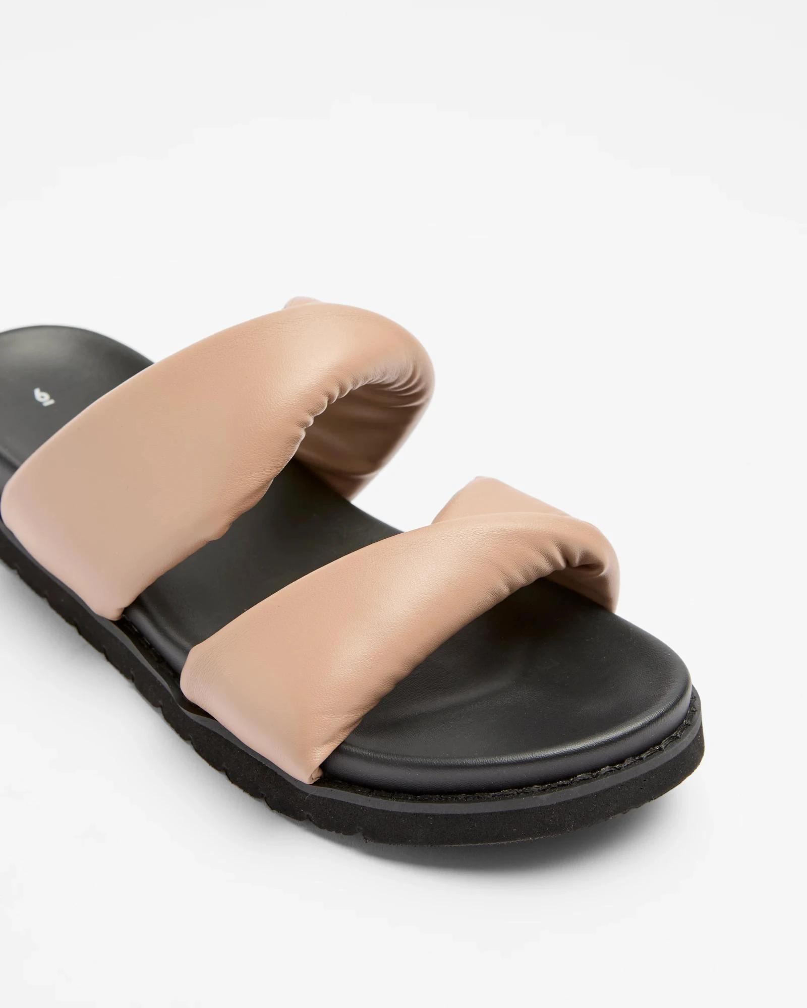2 Target Womens Double Band Slides - Maia MOCHA, 2 of 3