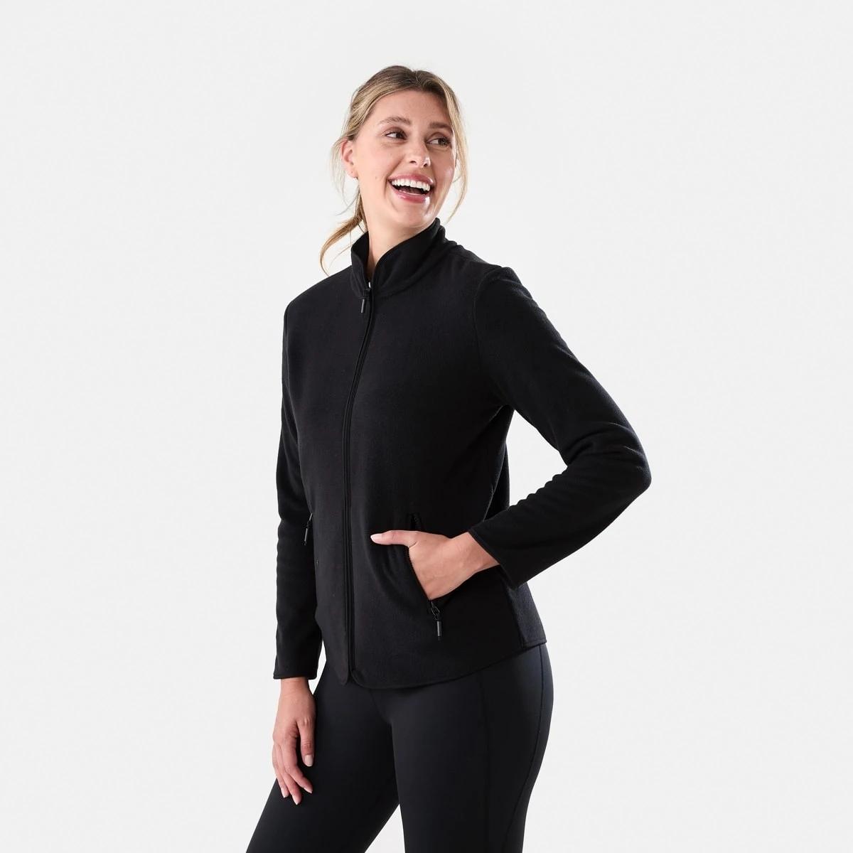 3 Outdoor Polar Fleece Jacket Black, 3 of 7