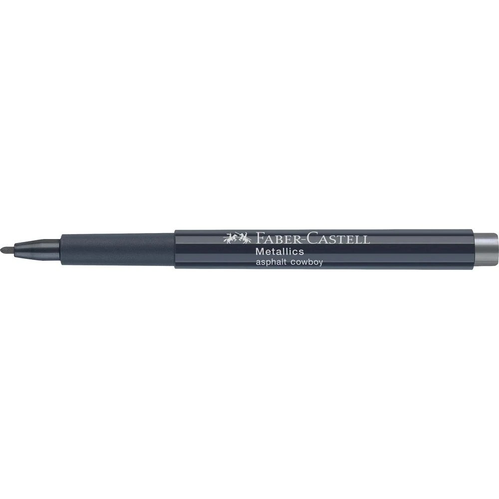 3 Faber-Castell Metallic Permanent Marker Asphalt Cowboy, 3 of 6