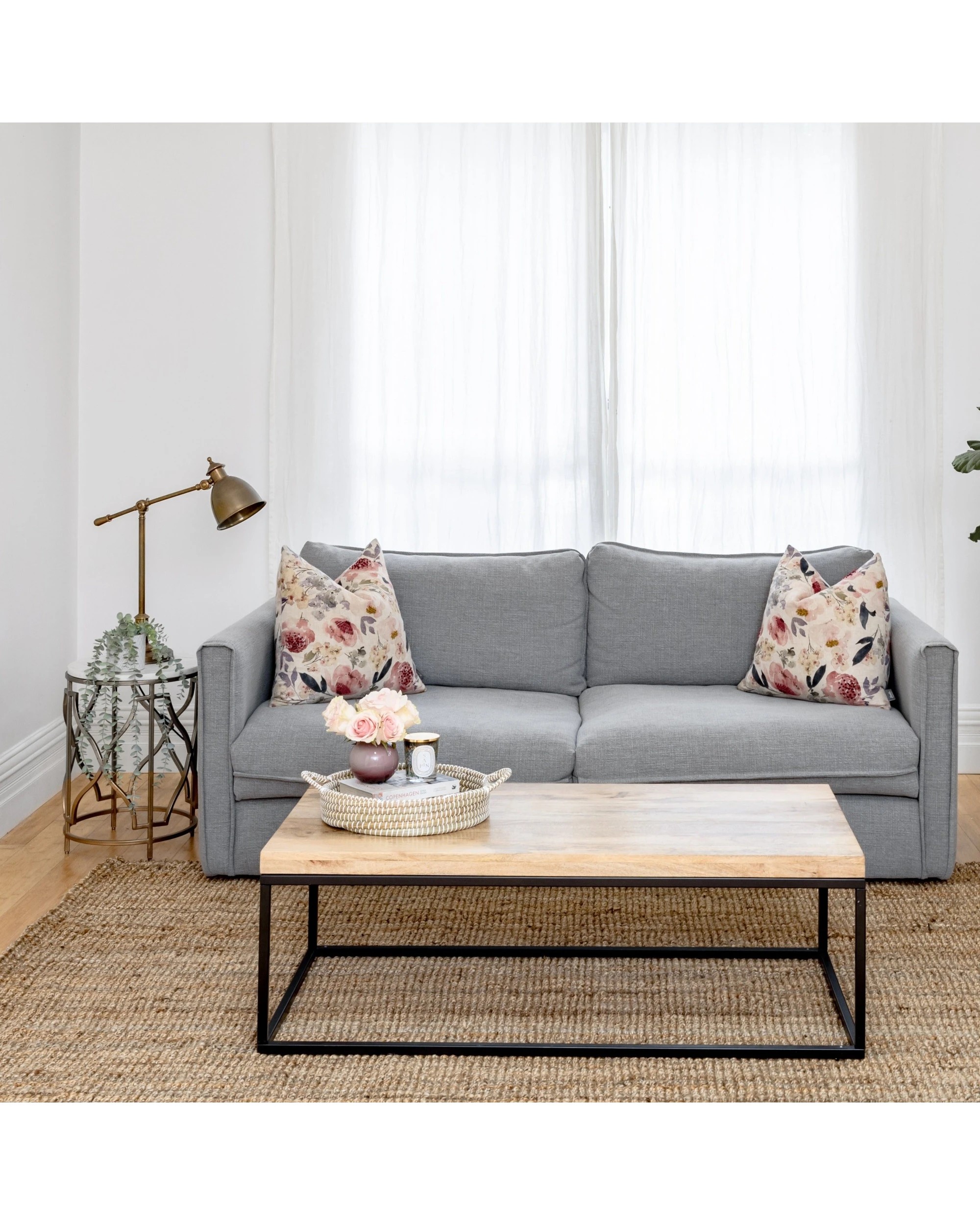 Fab Habitat Jal Mango Wood Large Coffee Table 120x59x40cm - Multi - Kmart