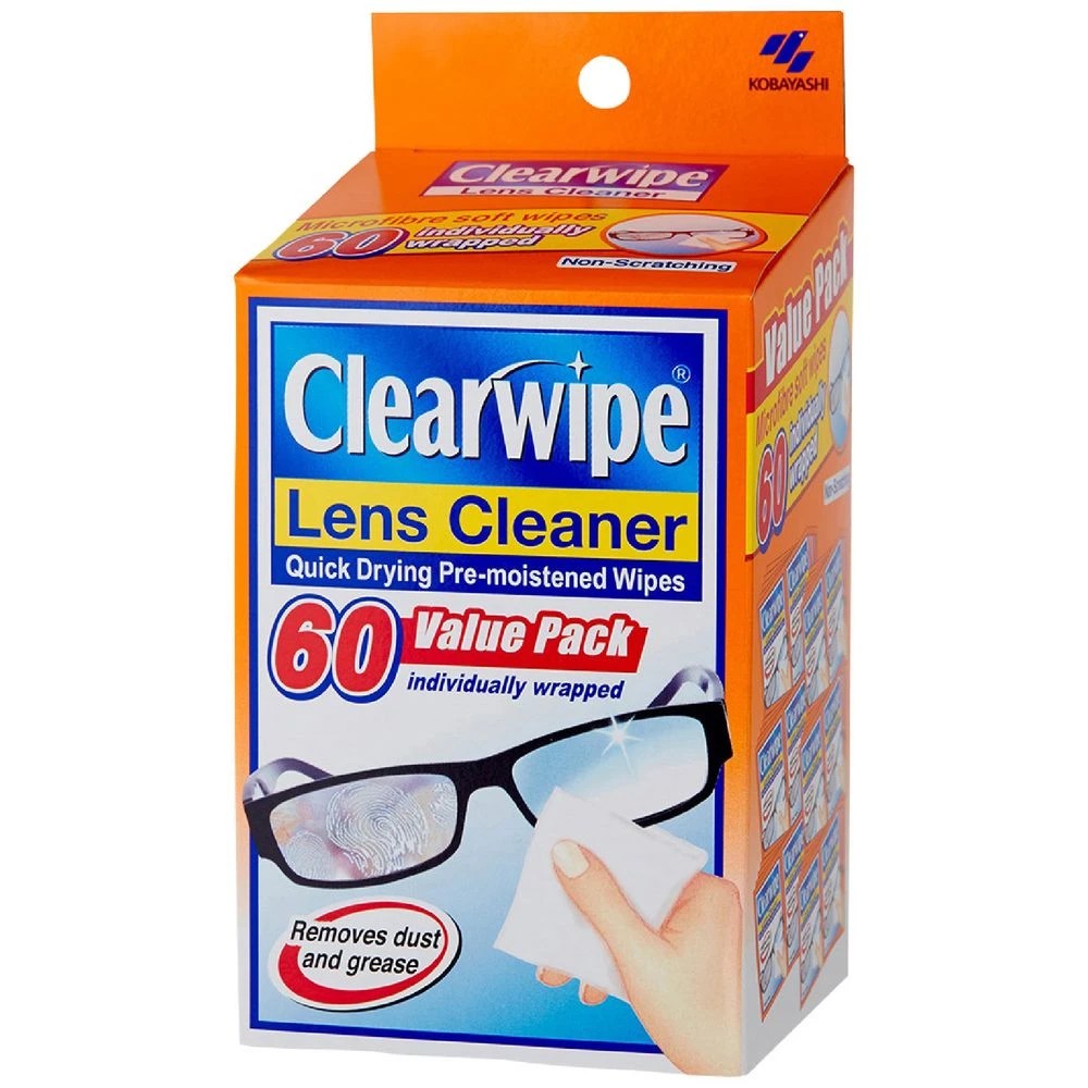 1 Clearwipe Lens Cleaner 60 Pack, 1 of 1