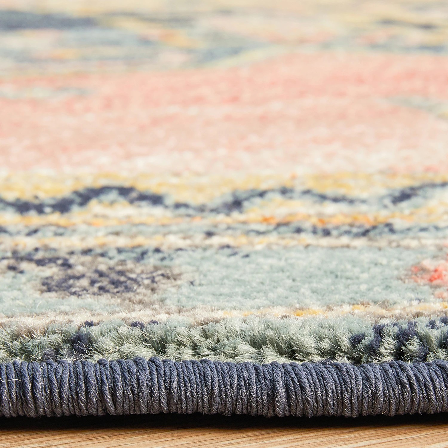 7 Common Ground Rugs Eterna 852 200x200cm - Medium Round Power Loomed Pet Friendly Rug - Pink, 7 of 9
