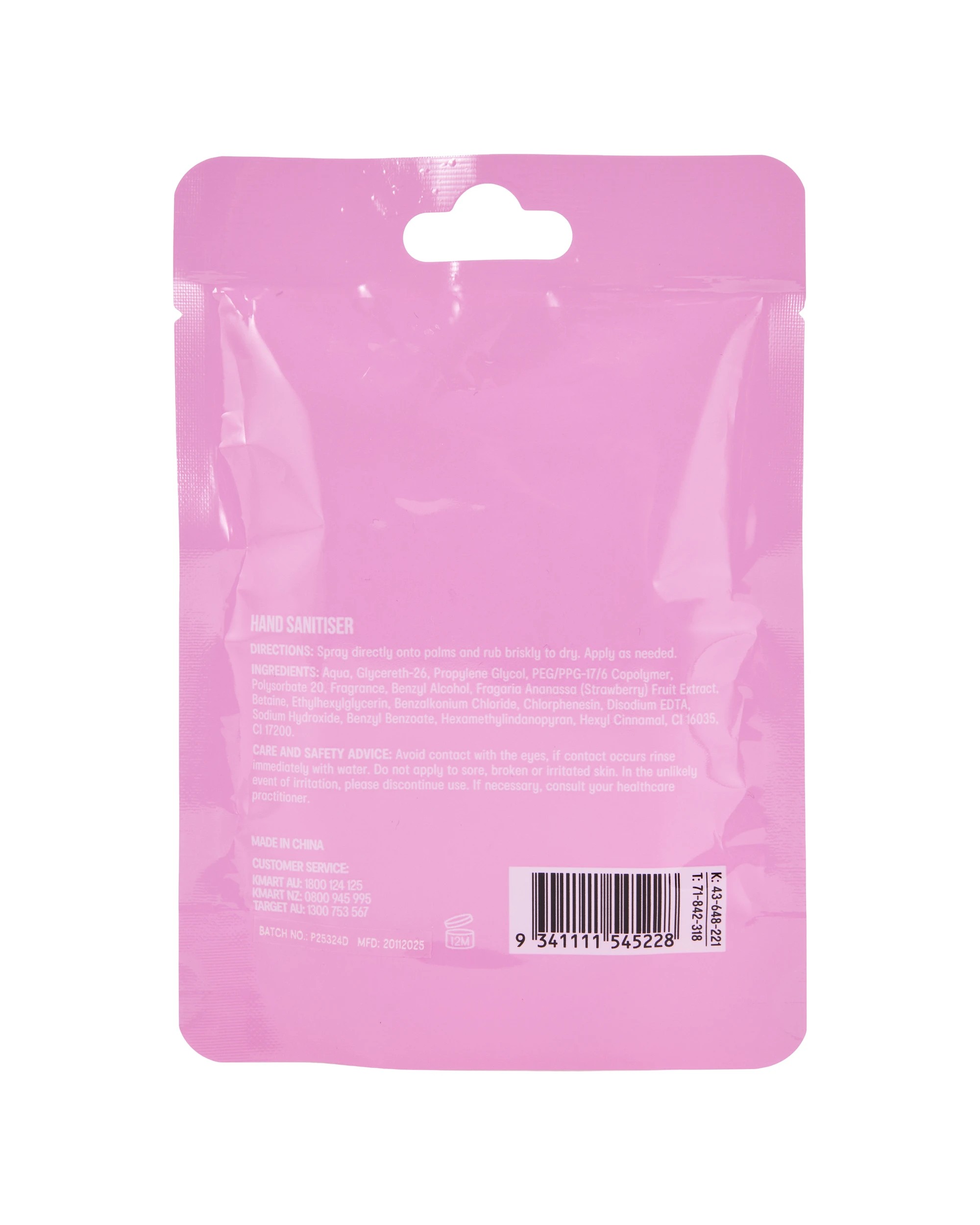 6 OXX Bodycare Hand Sanitiser 30ml - Strawberry Scented, 6 of 6