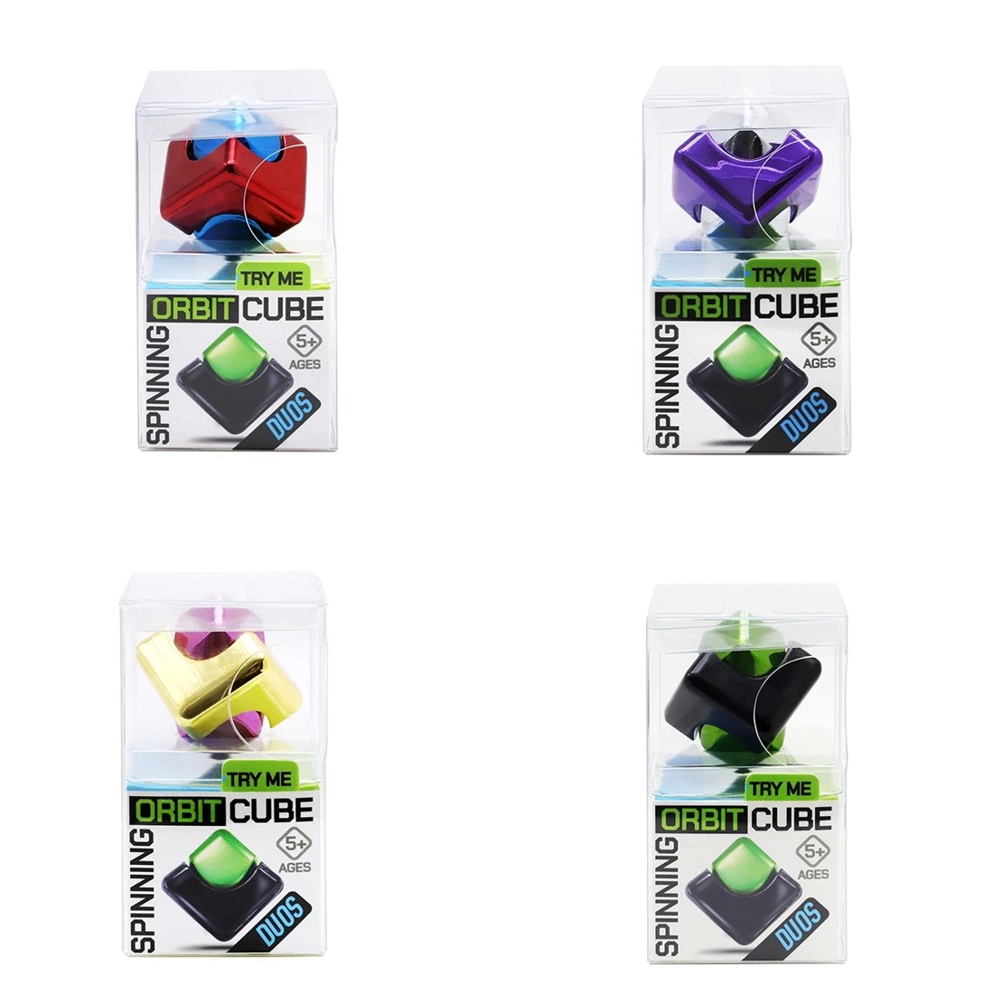 1 Trend Hub Spinning Metal Fusion Orbit Cube - Assorted, 1 of 5