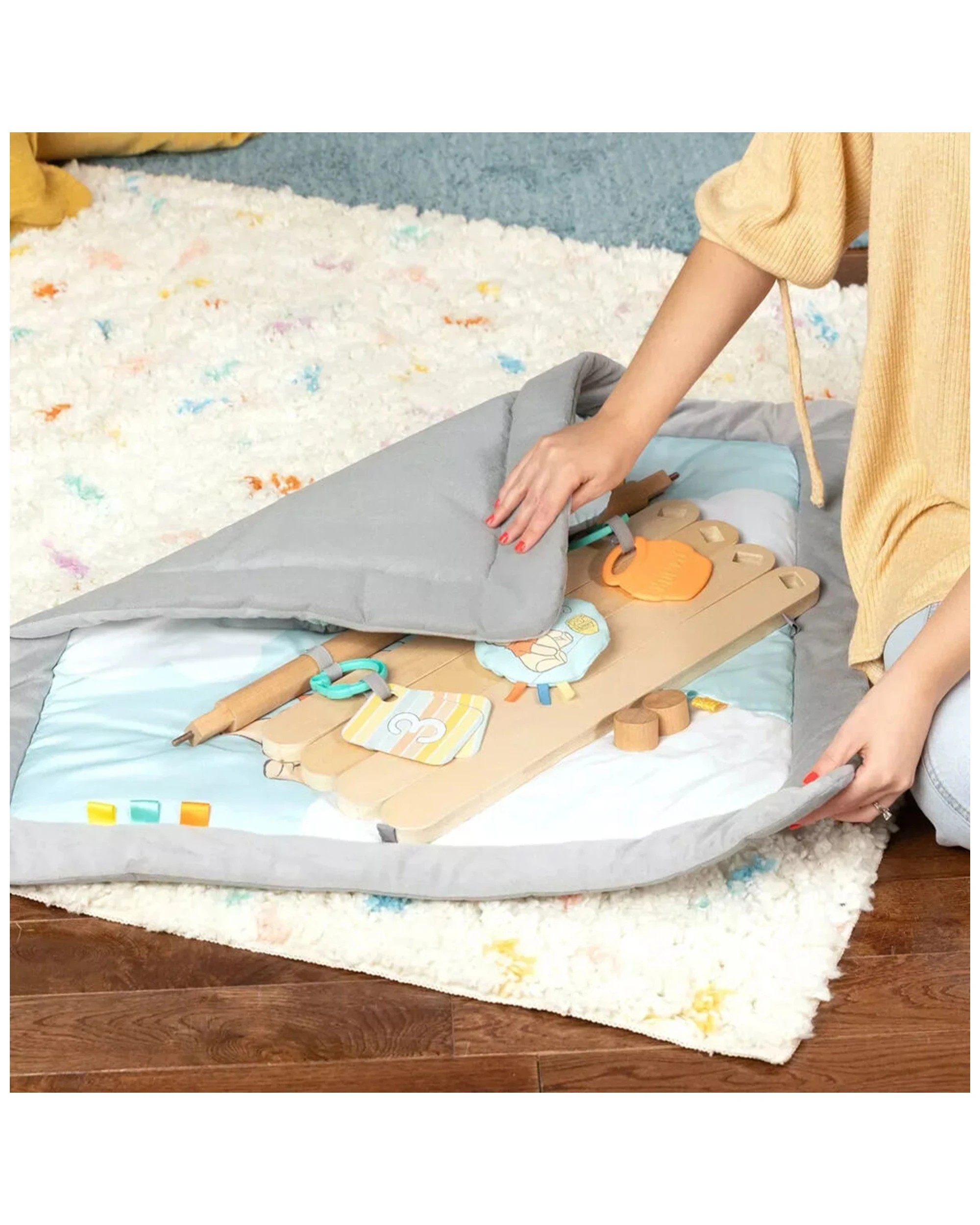 5 Bright Starts Once Upon a Tummy Time Activity Gym Winnie The Pooh 0-12m - Multi, 5 of 8