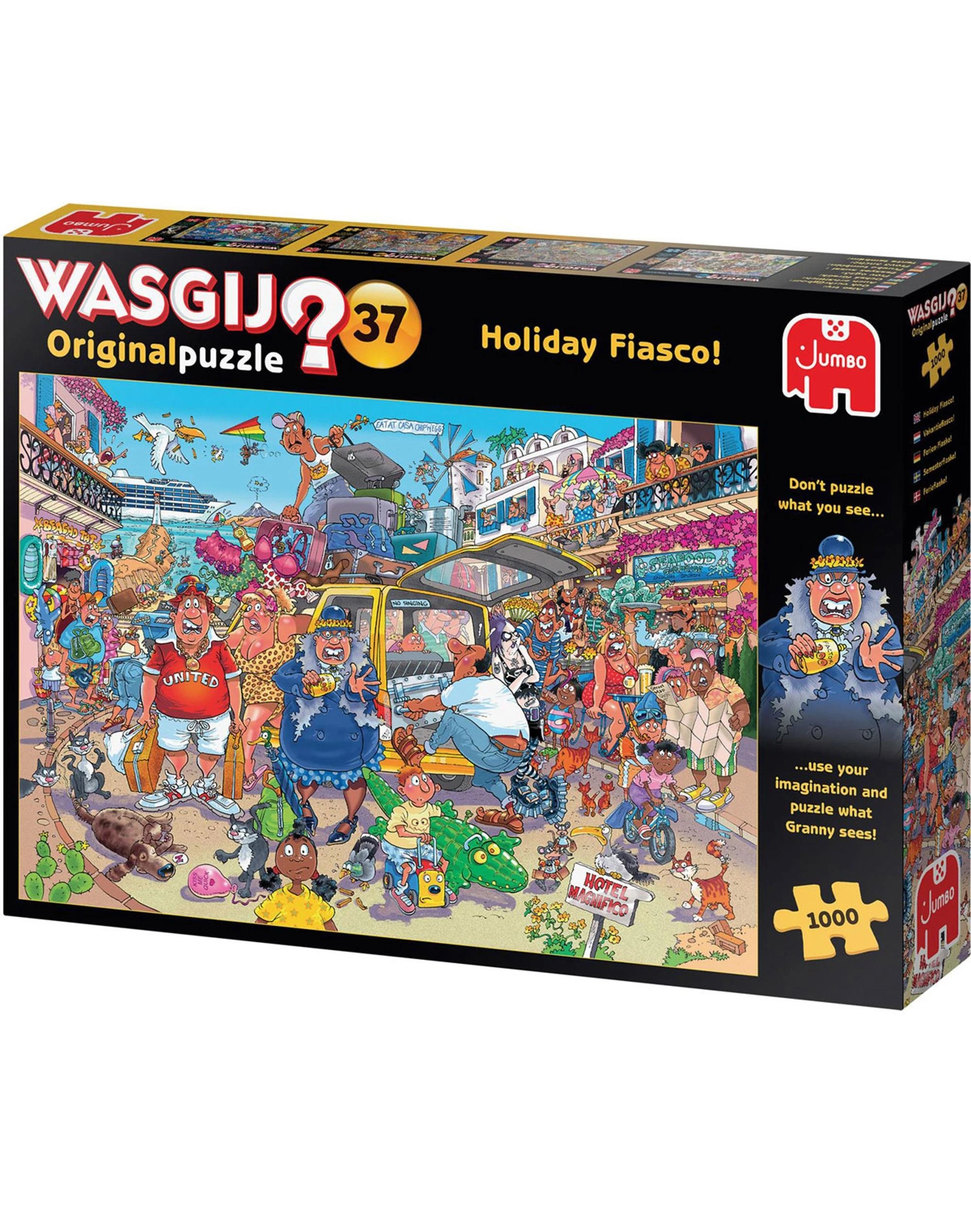 1 Jumbo Wasgij Original #37 Holiday Fiasco! 1000 Piece Jigsaw Puzzle, 1 of 2