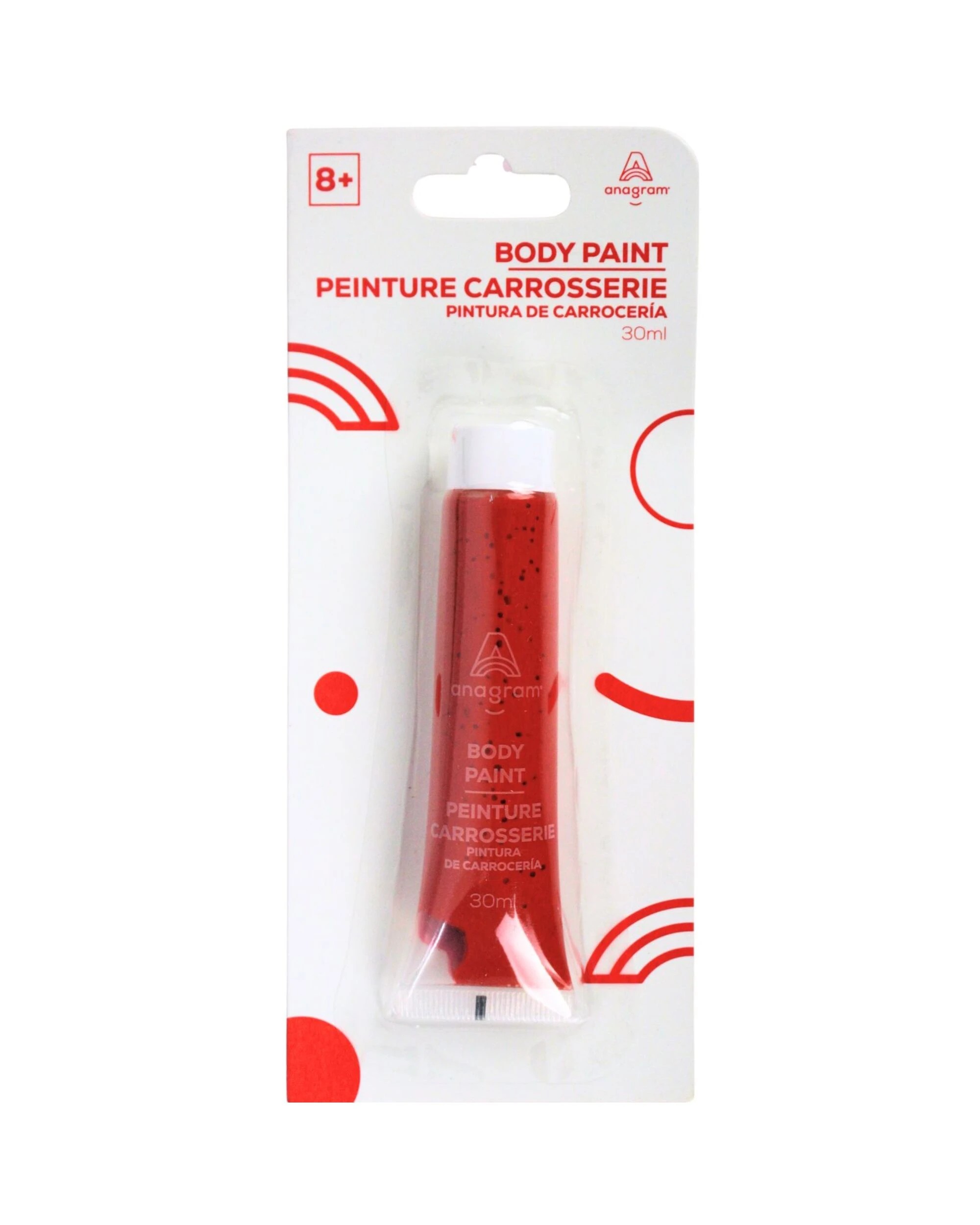 2 Anagram Body Paint Tube 30ml - ONE SIZE - Red, 2 of 3