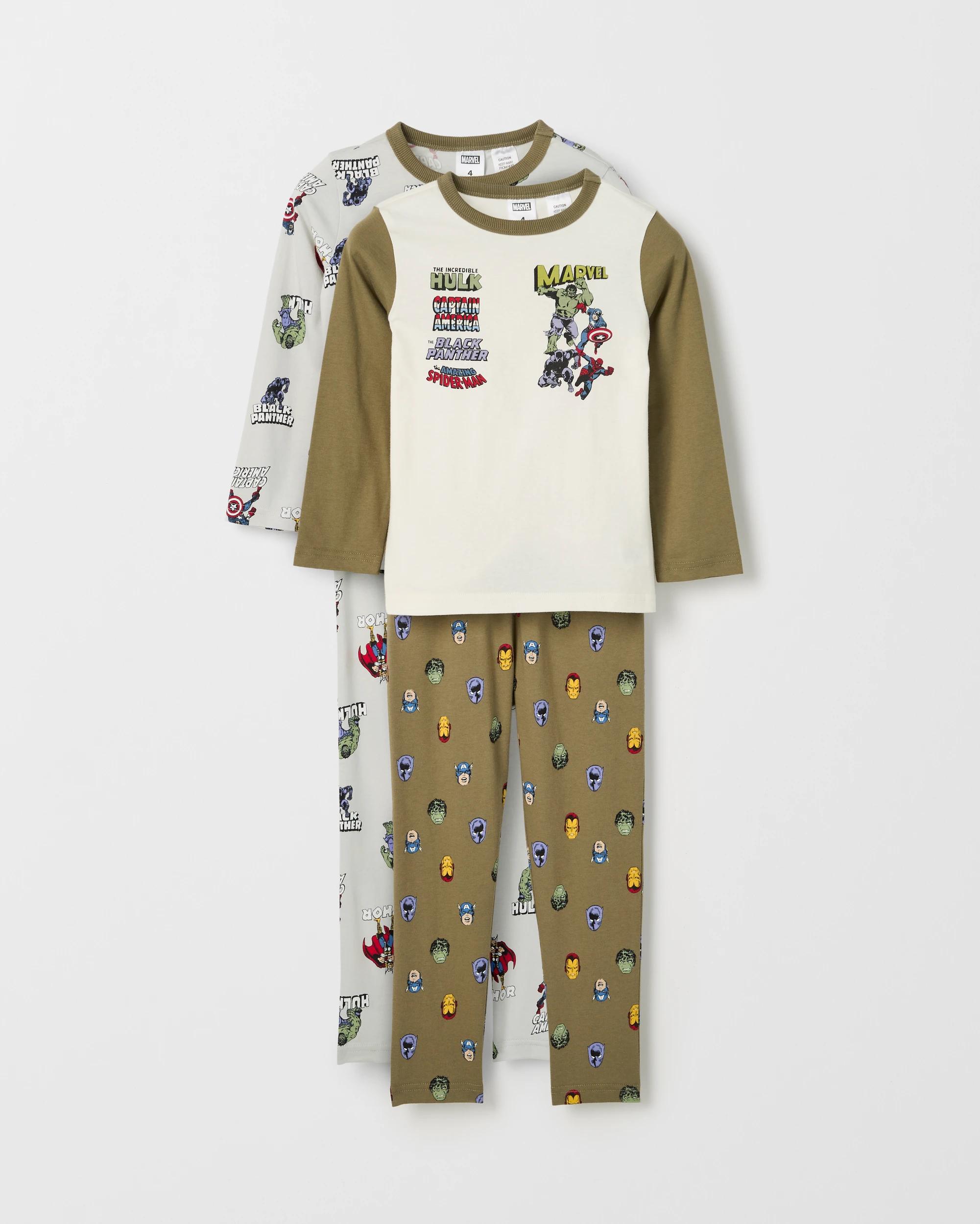 1 Marvel Australian Cotton 2 Pack Younger Boys Pyjama Set MARVEL, 1 of 5