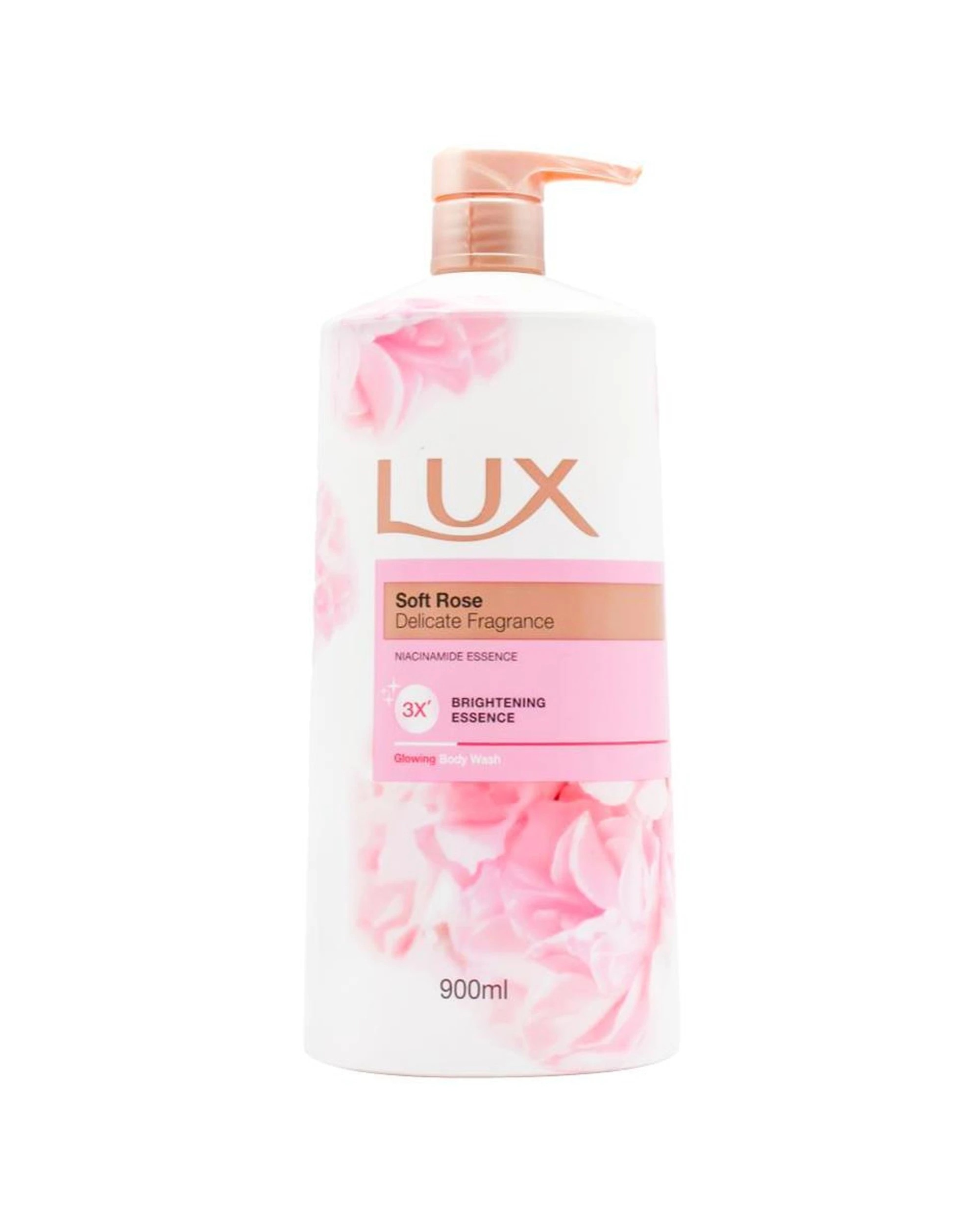 2 Lux Glowing 3PK Body Wash 900ml Niacinamide Essence Soft Rose Fragrance - Multi, 2 of 3