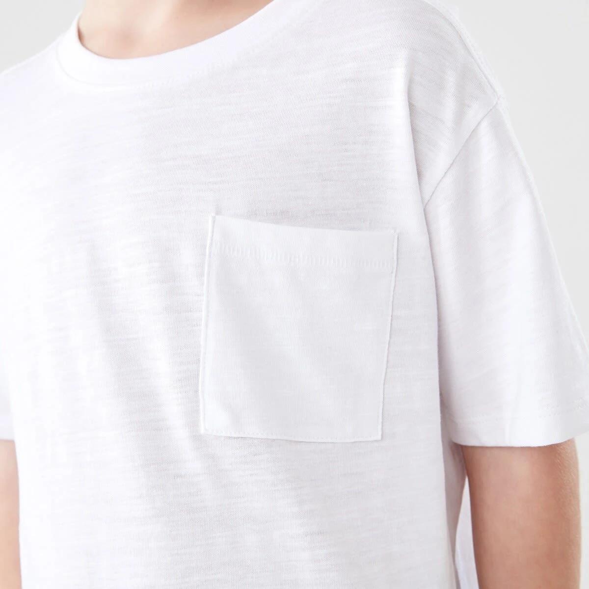 4 Plain Cotton T-shirt WHITE, 4 of 6