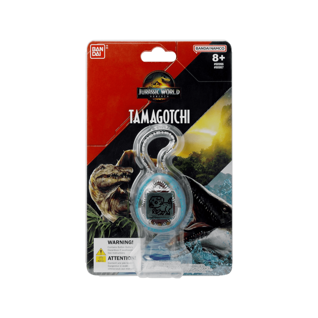 1 Bandai Tamagotchi Nano Jurassic World Rebirth Mosasaurus, 1 of 6