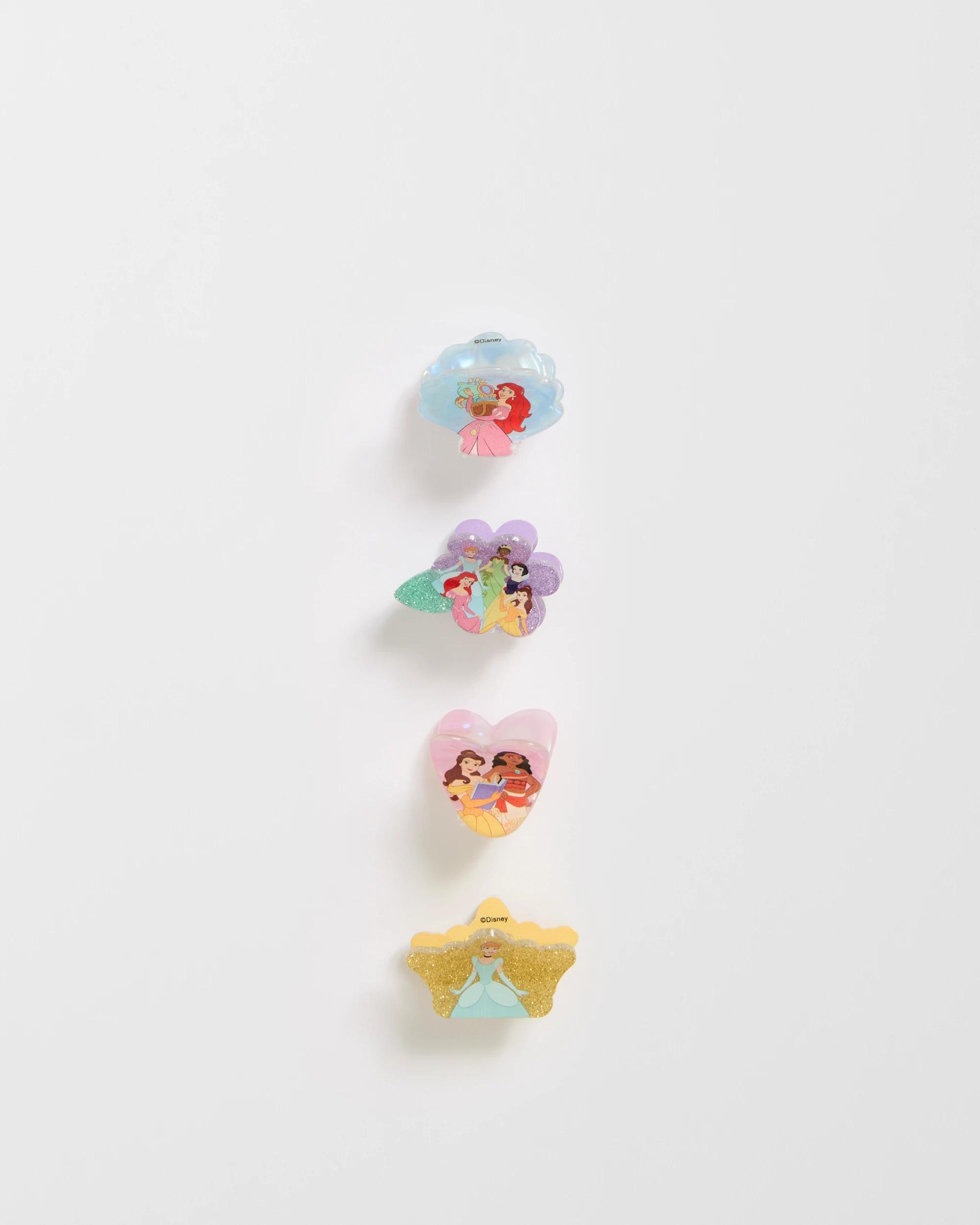 1 Disney Princess 4 Pack Mini Claw Clips MULTI, 1 of 3