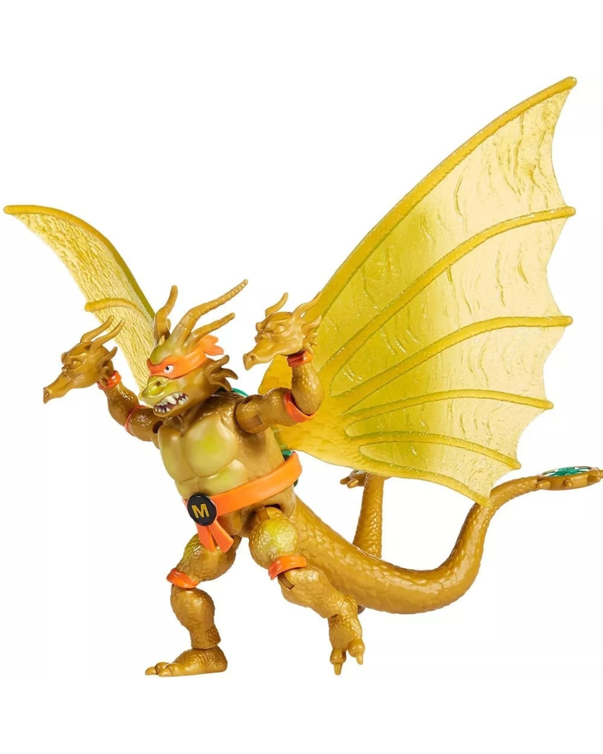 4 Teenage Mutant Ninja Turtles X Godzilla Mikey X King Ghidorah Action Figure, 4 of 7