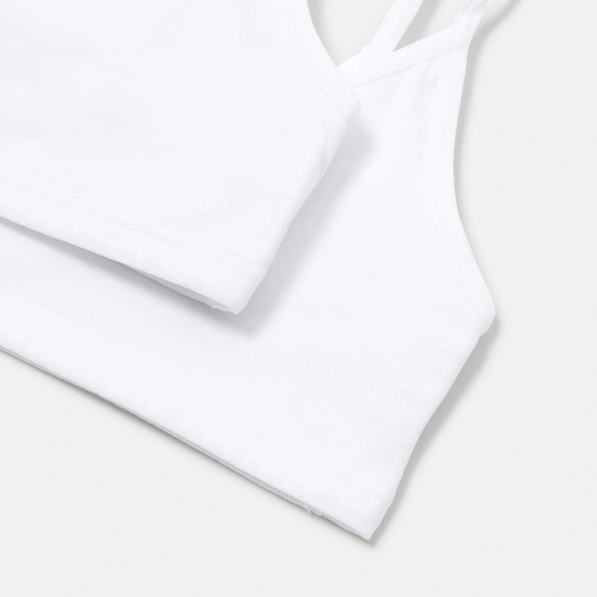 3 2 Pack Everyday Crop Top WHITE, 3 of 3