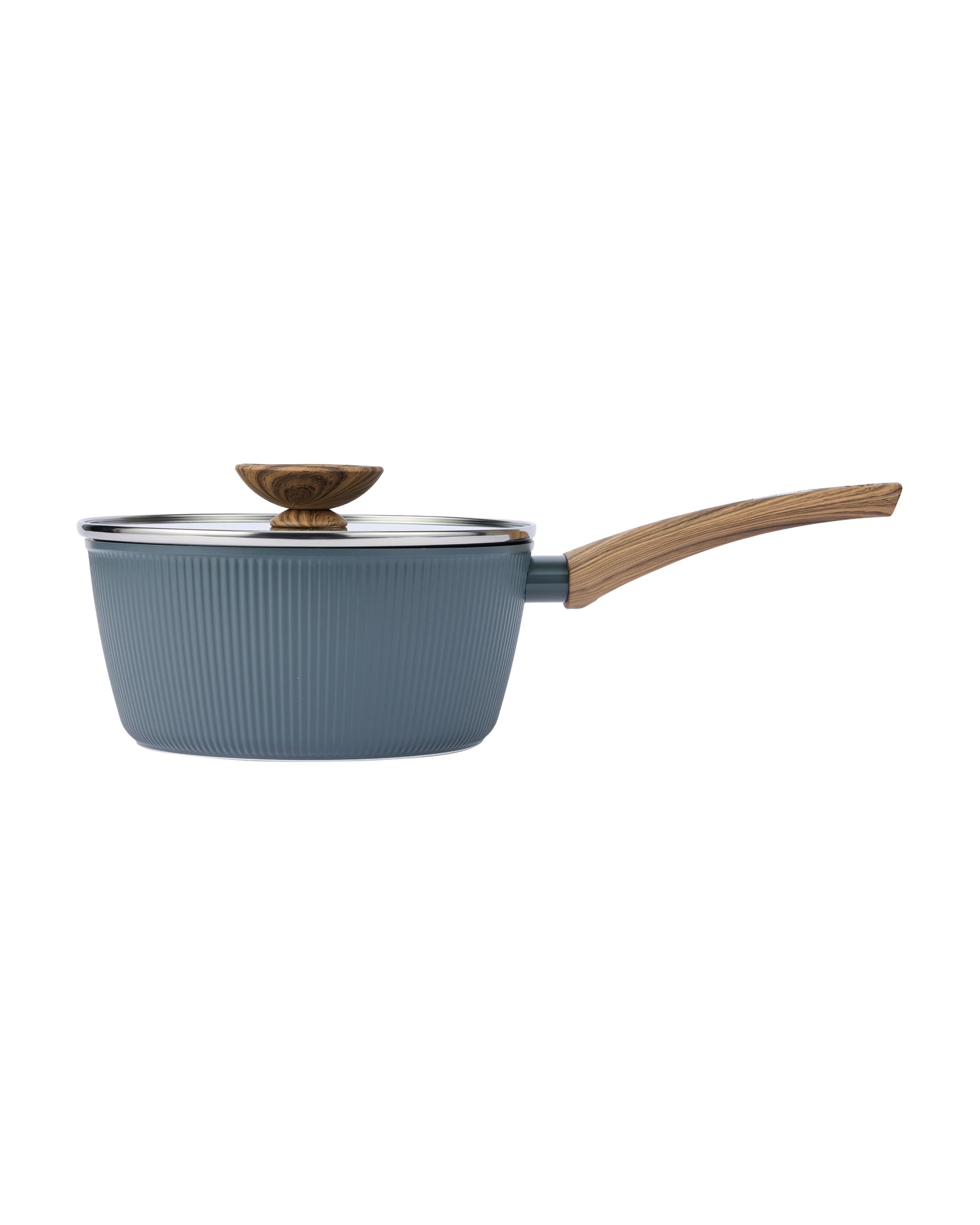 1 20cm Linear Wood Look Saucepan, 1 of 6
