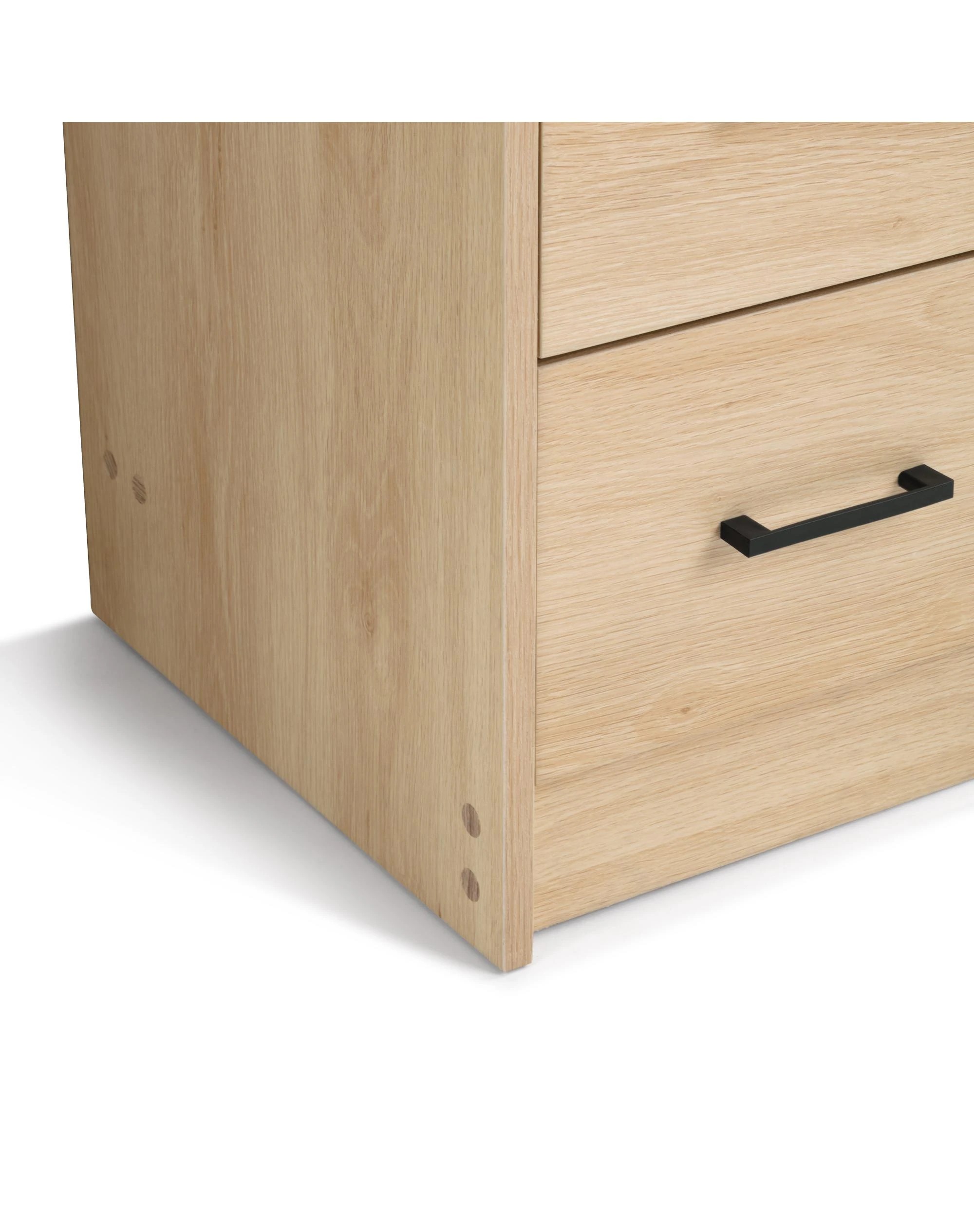 7 Kodu Chest 5 Drawers Tallboy Storage Dresser Storage Cabinet Oak - Natural, 7 of 7