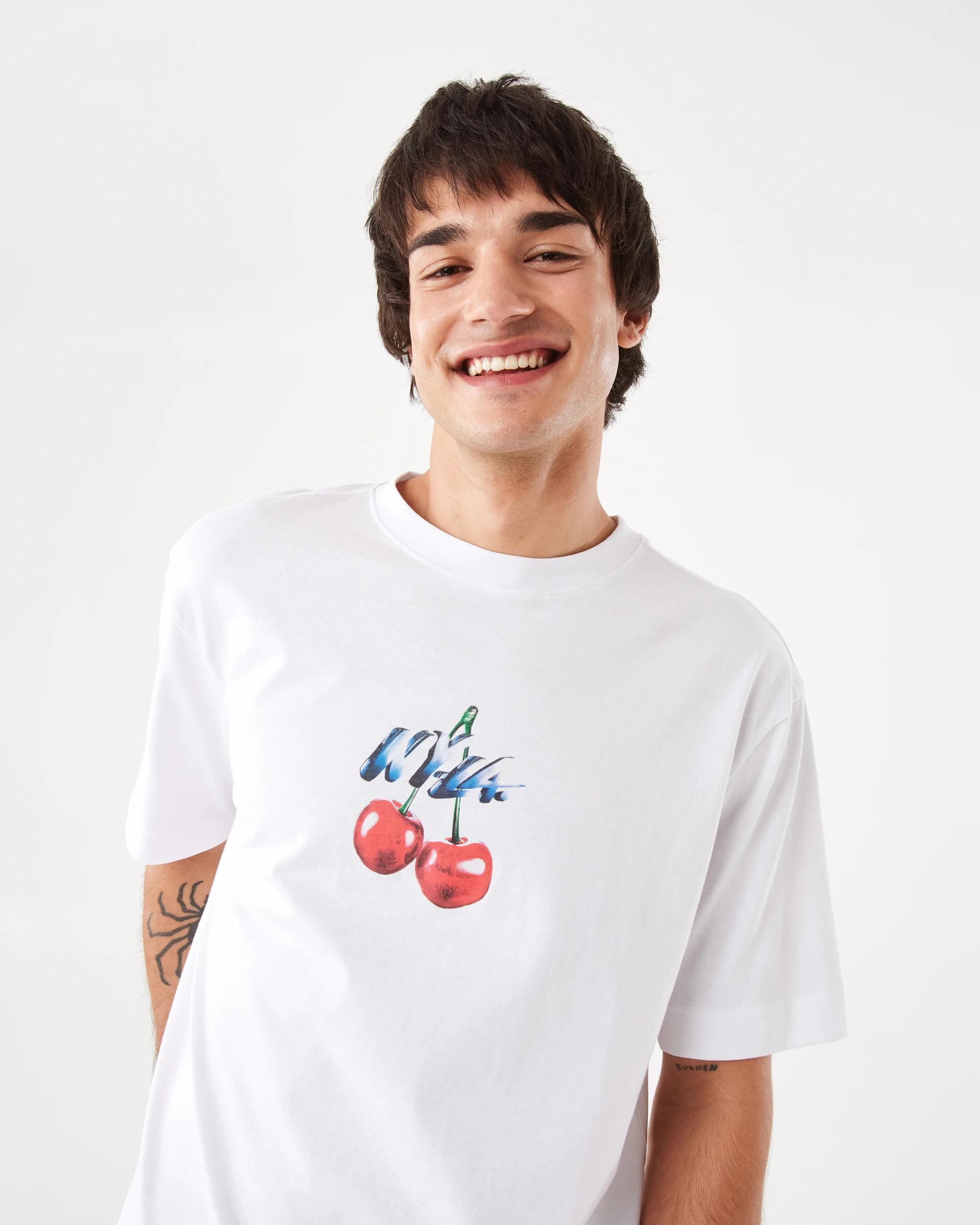 5 Boxy Print T-shirt Wht Cherry, 5 of 7