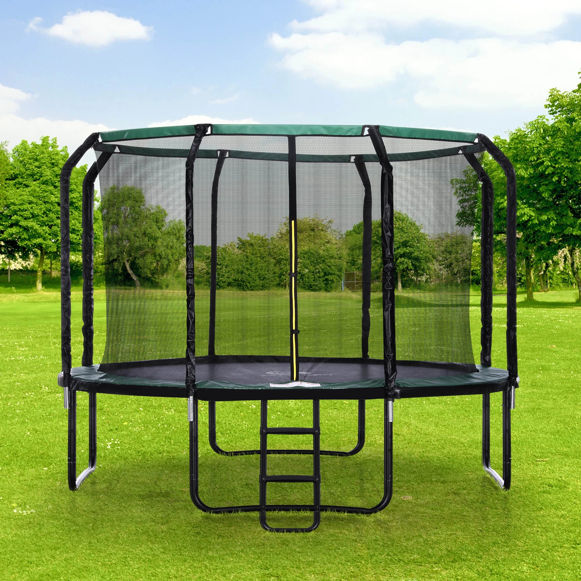 7 Centra Trampoline Round Basketball Set 12FT, 7 of 7