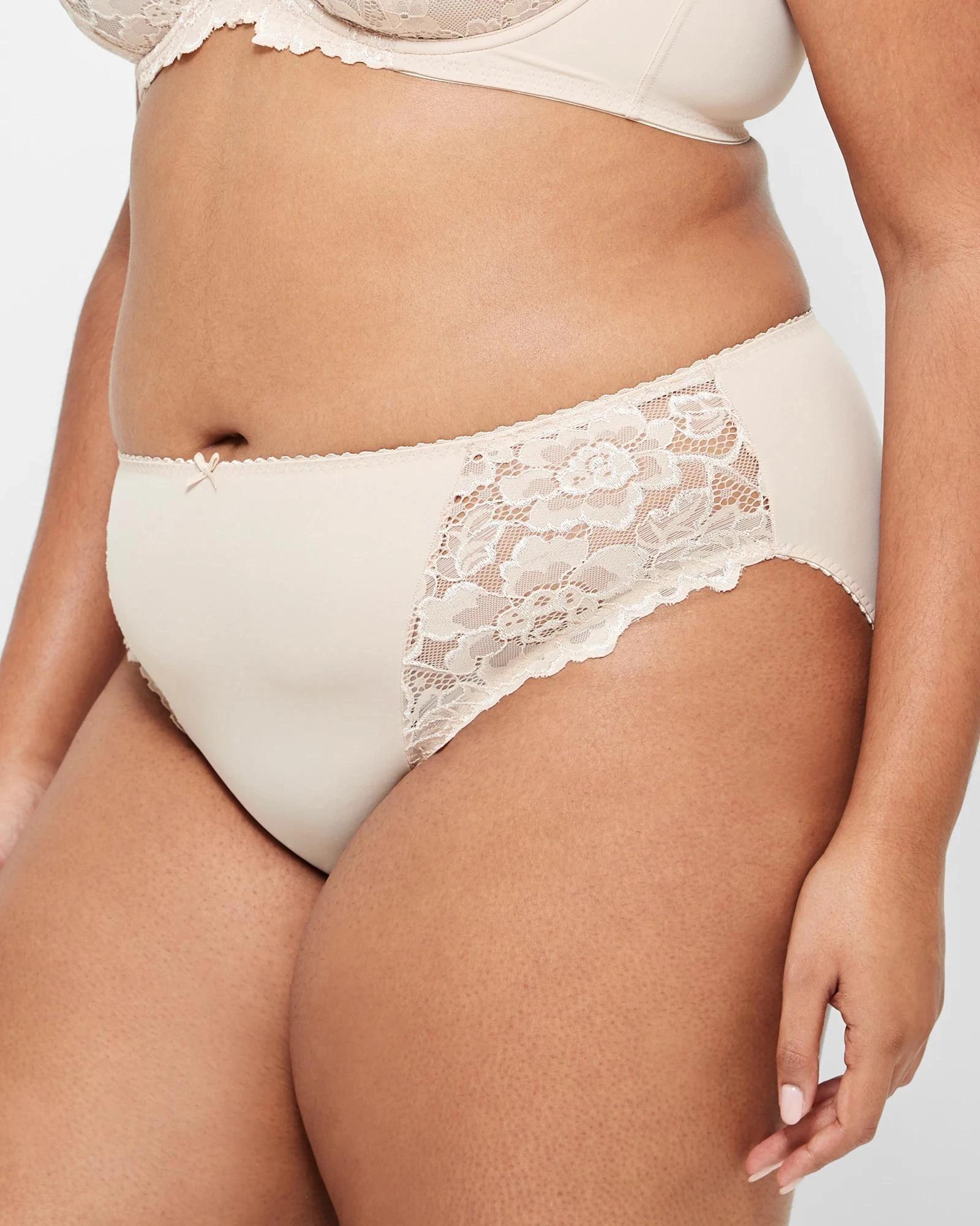 6 Target Woman High Cut Lace Briefs TAUPE, 6 of 6