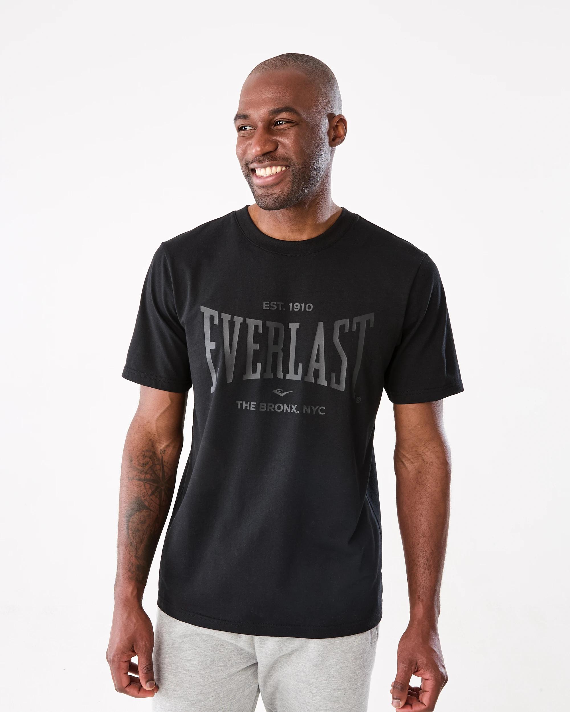 1 Everlast Mens Bronx T-shirt Black, 1 of 7