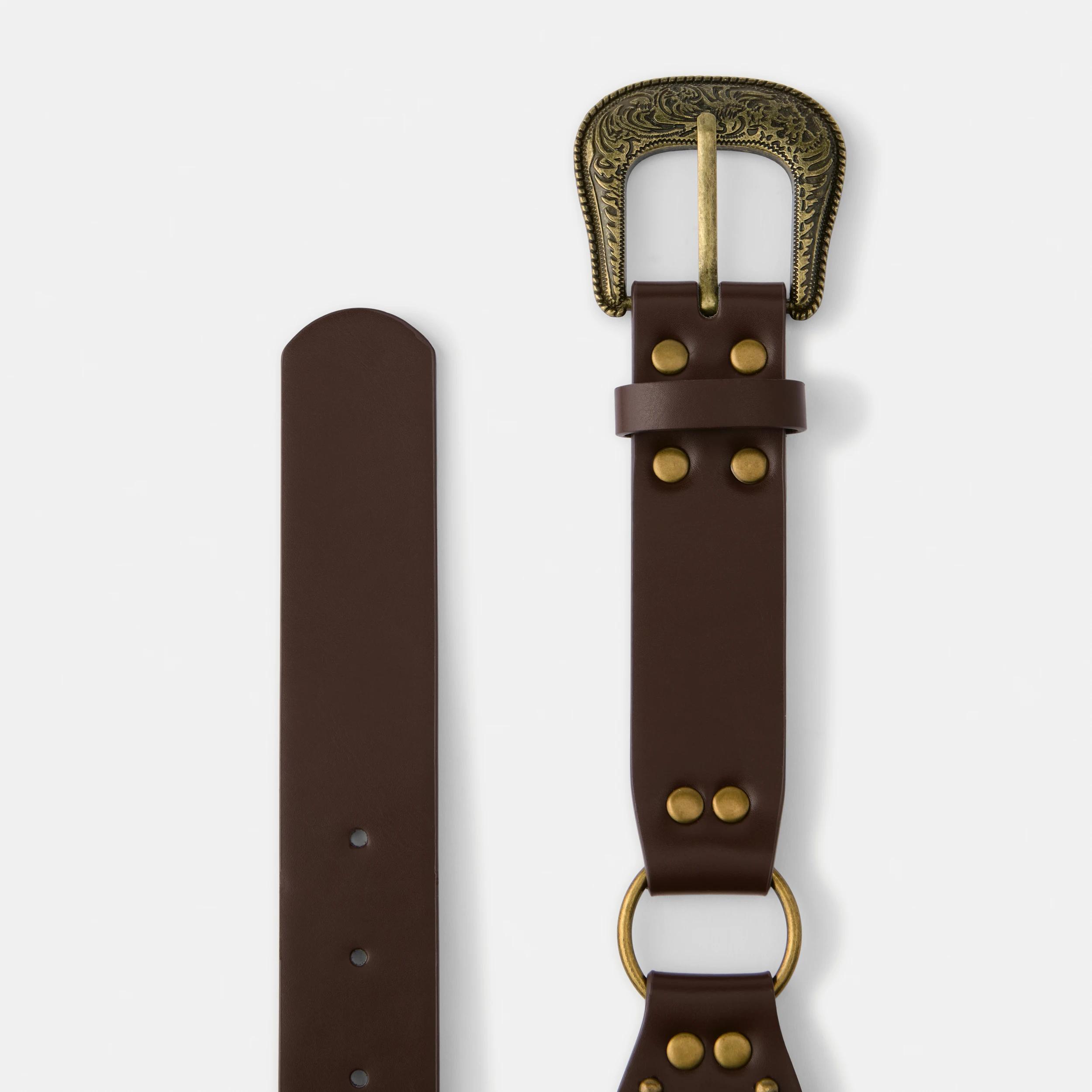 2 Boho Hardware Belt Choc Plum, 2 of 2