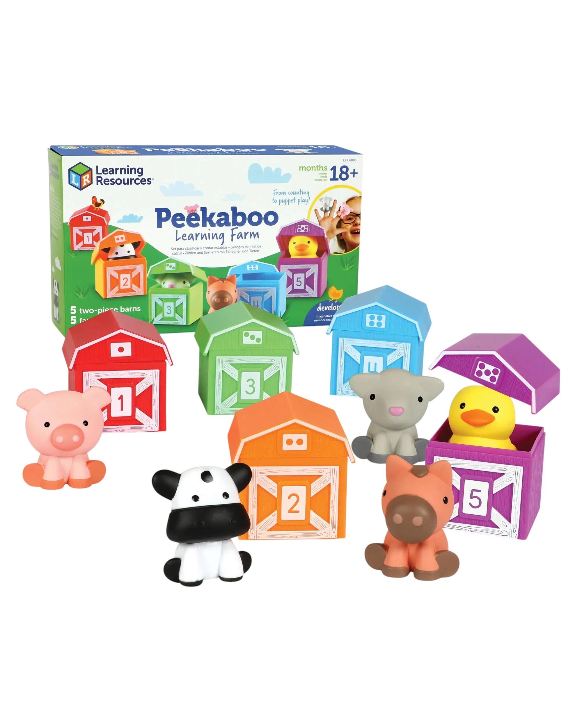1 Learning Resources Peekaboo Learning Farm, 1 of 4