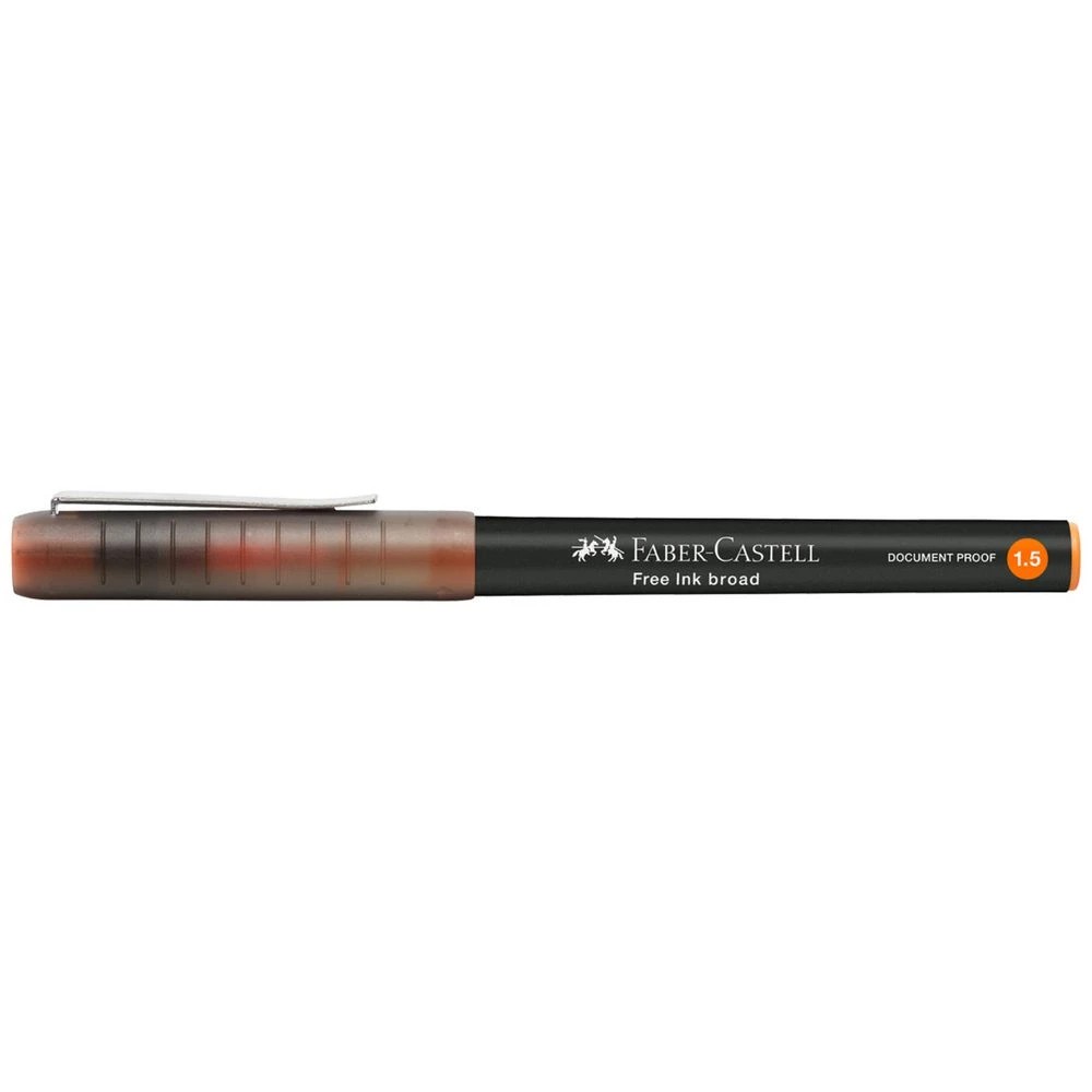1 Faber Castell Free Ink Rollerball Pen 1.5 mm Orange, 1 of 2