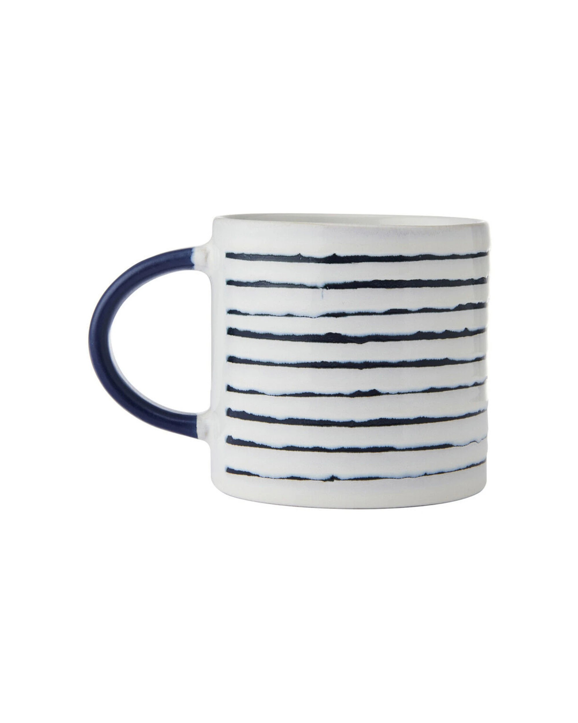 4 Mikasa 4PK Stoneware Coffee Mug Drinkware Stripe 390ml - Multi, 4 of 8