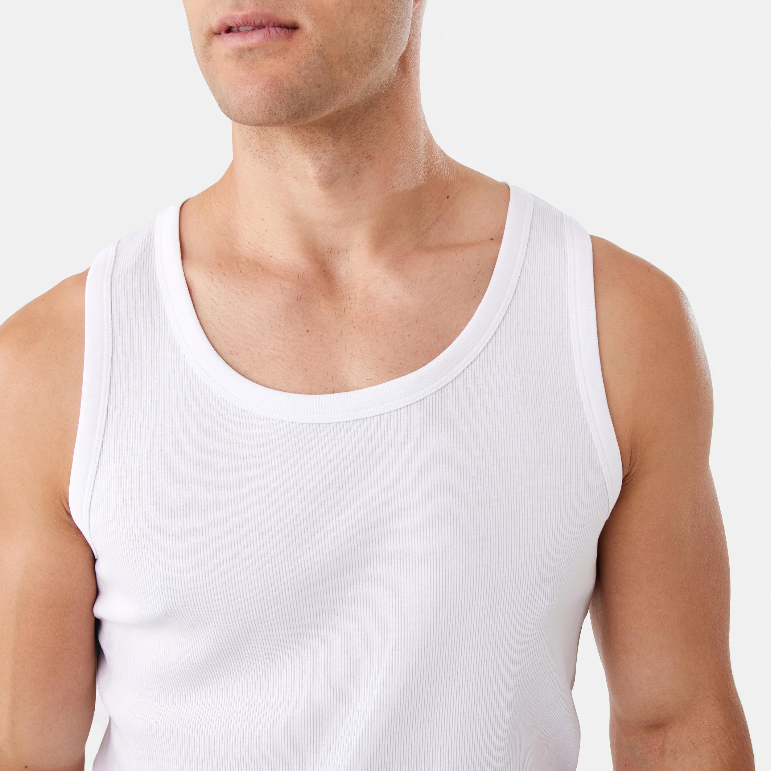 6 Rib Tank WHITE, 6 of 6
