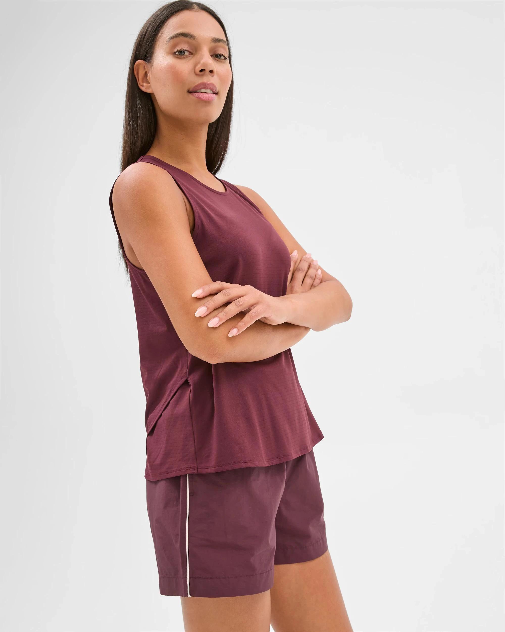 7 Target Active Wrap Back Running Tank Top WINE, 7 of 7