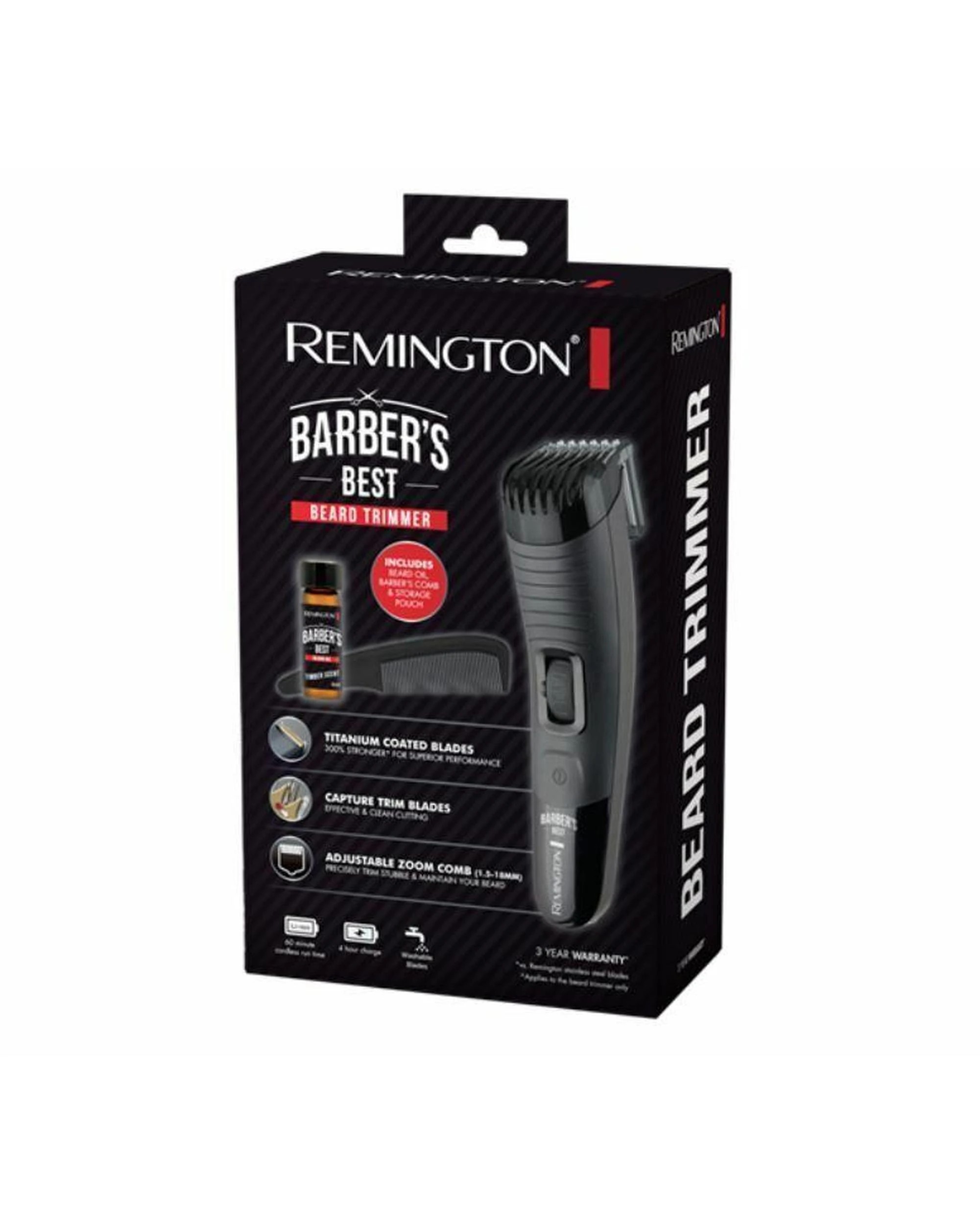 4 Remington Barbers Best Beard Trimming Kit - Black, 4 of 4