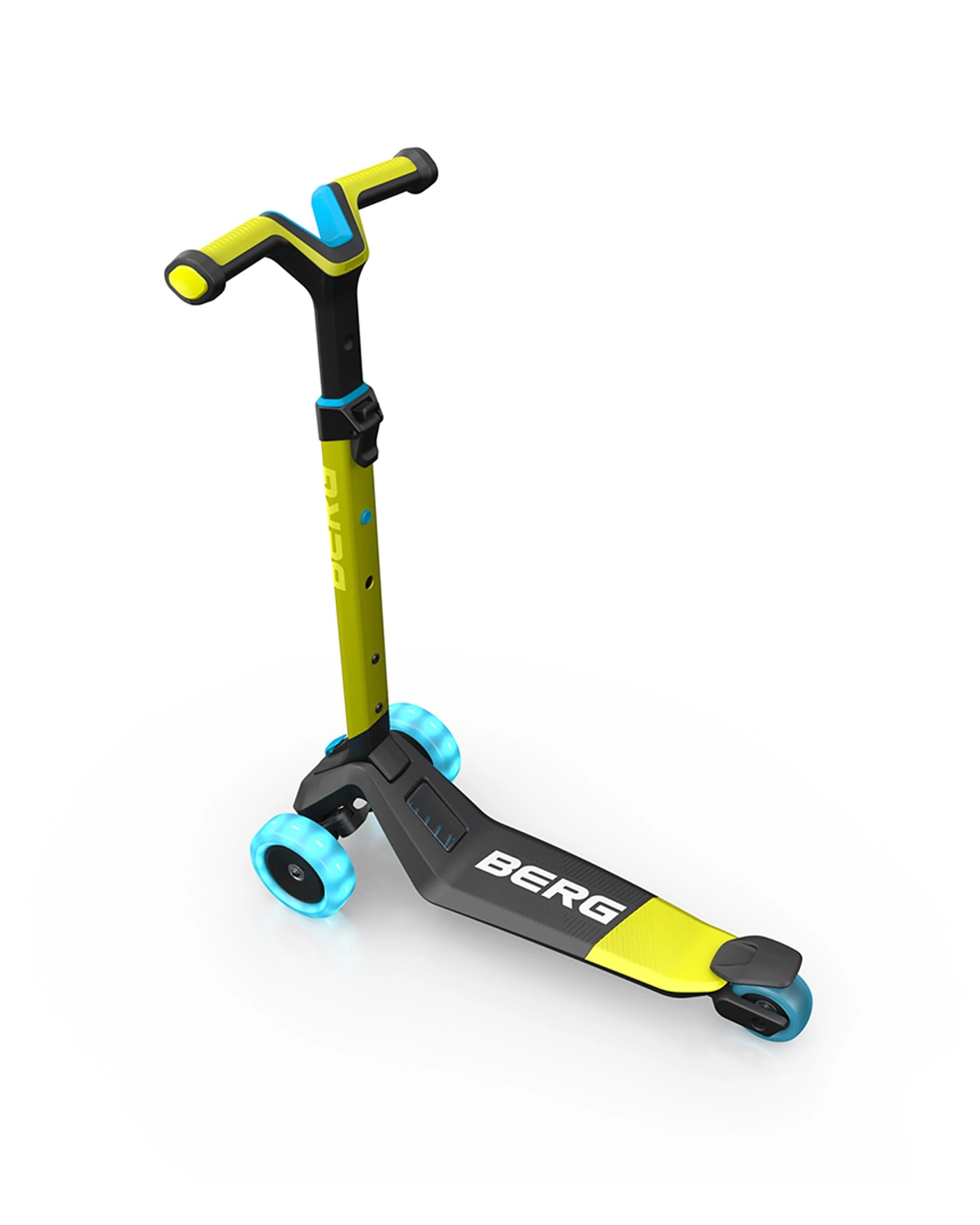 2 BERG Nexo Foldable Kids Scooter With Lights Adjustable Handlebar Stable
 - green, 2 of 4