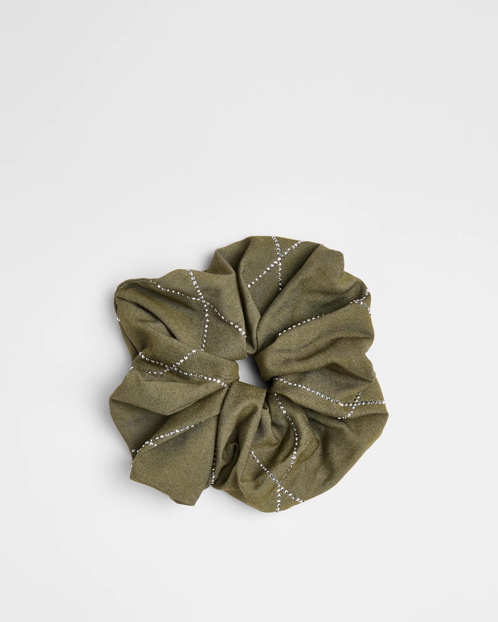 1 Target Large Diamante Scrunchie KHAKI, 1 of 1