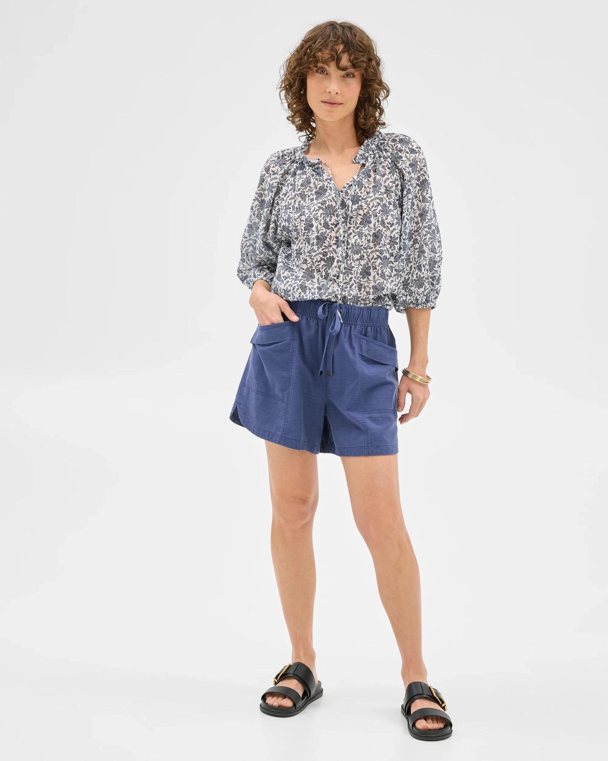 2 Target Slub Seam Detail Shorts INDIGO BLUE, 2 of 7