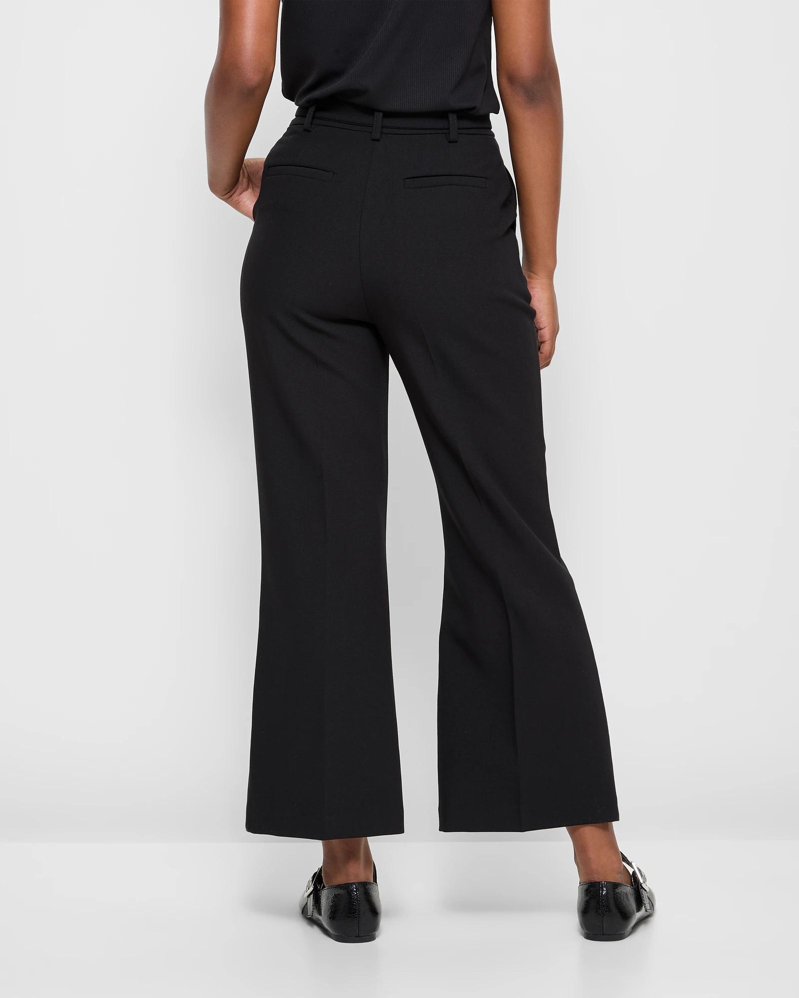 4 Target Petites Kick Flare Crop Pants BLACK, 4 of 5