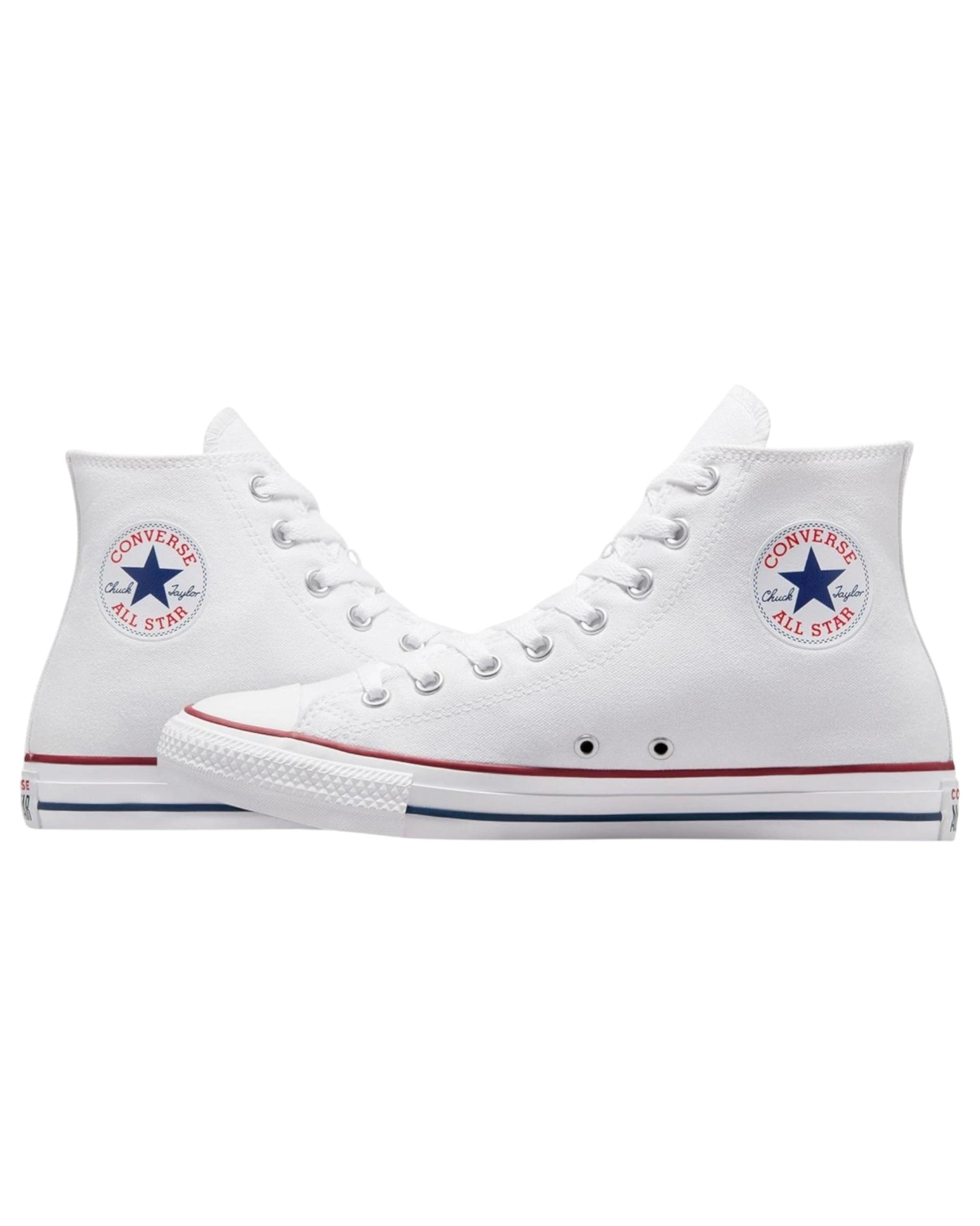 8 Converse Unisex Chuck Taylor All Star High Top Casual Shoes OPTICAL WHITE, 8 of 8
