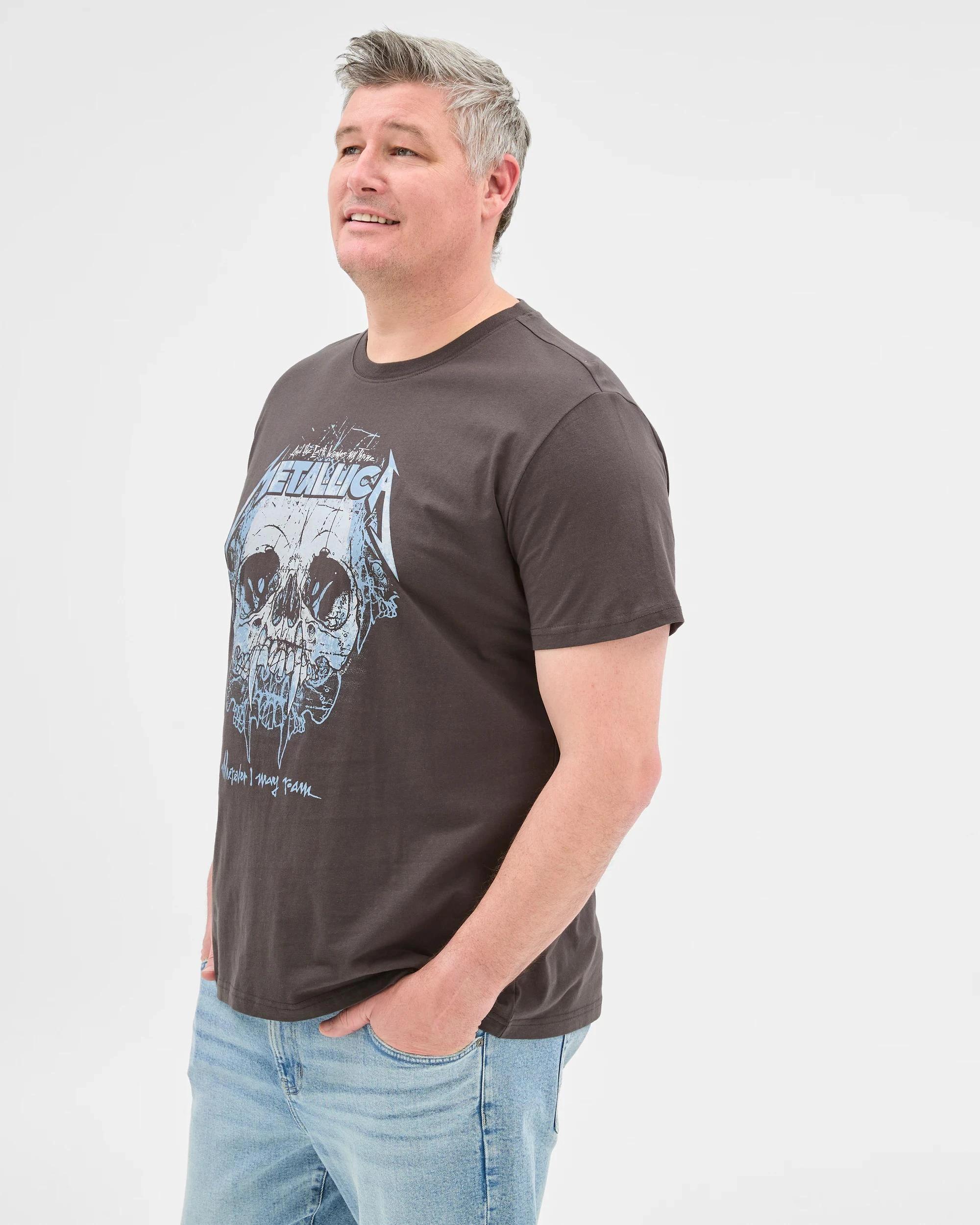 3 Target Plus Size Licensed Metallica Roam T-Shirt WASHED BLACK, 3 of 5