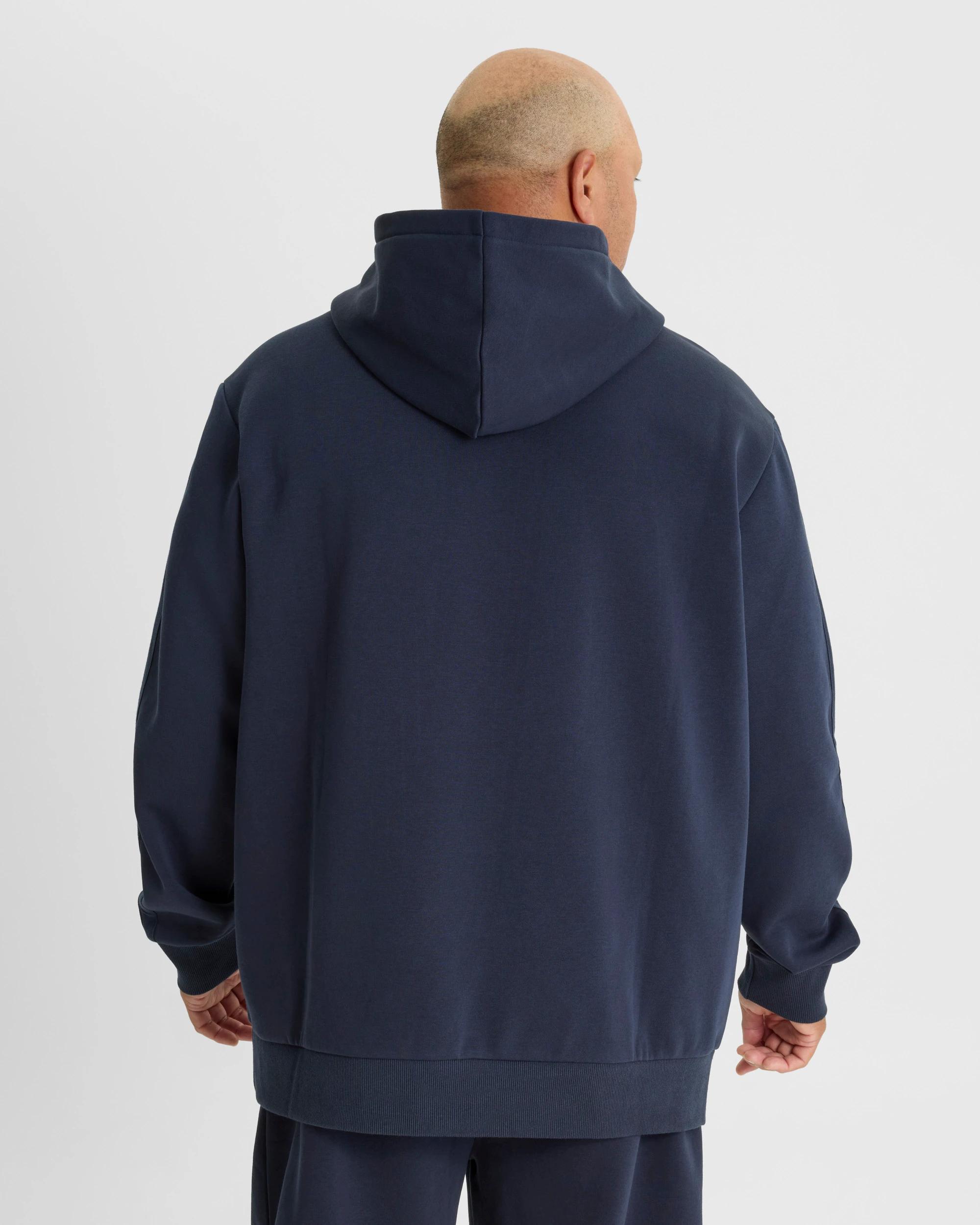 3 Lonsdale London Plus Sport Hoodie NAVY, 3 of 6