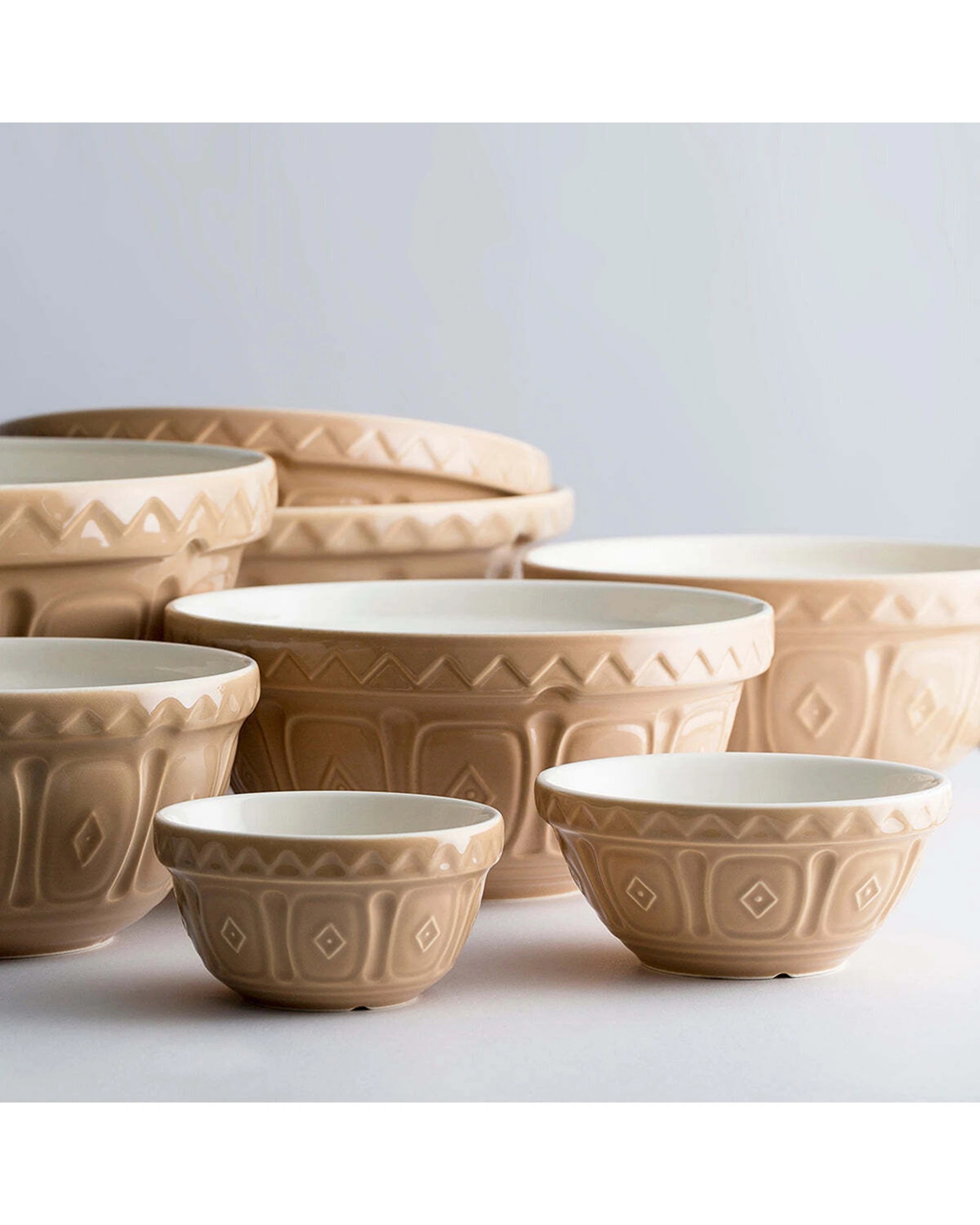 3 Mason Cash Cane Mixing Bowl 33cm 6L Durable Glazed Earthenware Kitchenware - Beige, 3 of 4