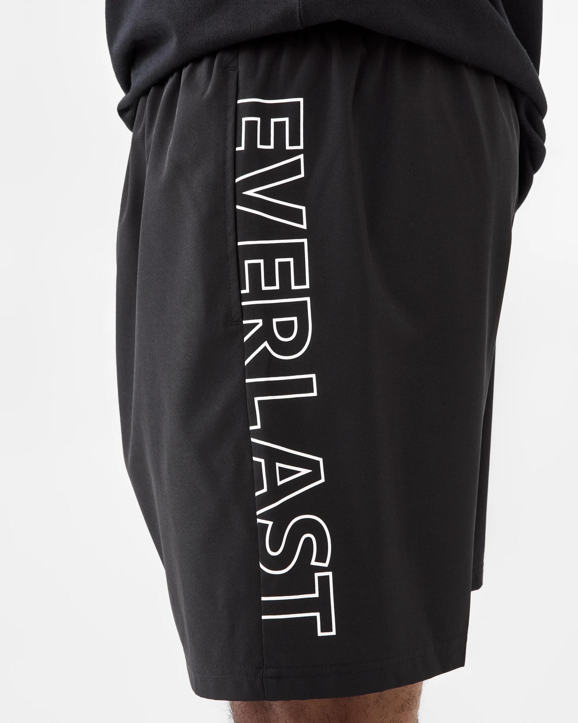 7 Everlast Mens Stretch Woven Shorts Black, 7 of 9
