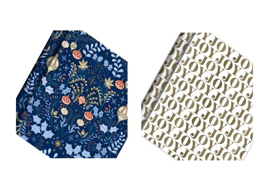 1 Hallmark Christmas Gift Wrapping Paper - Assorted, 1 of 3