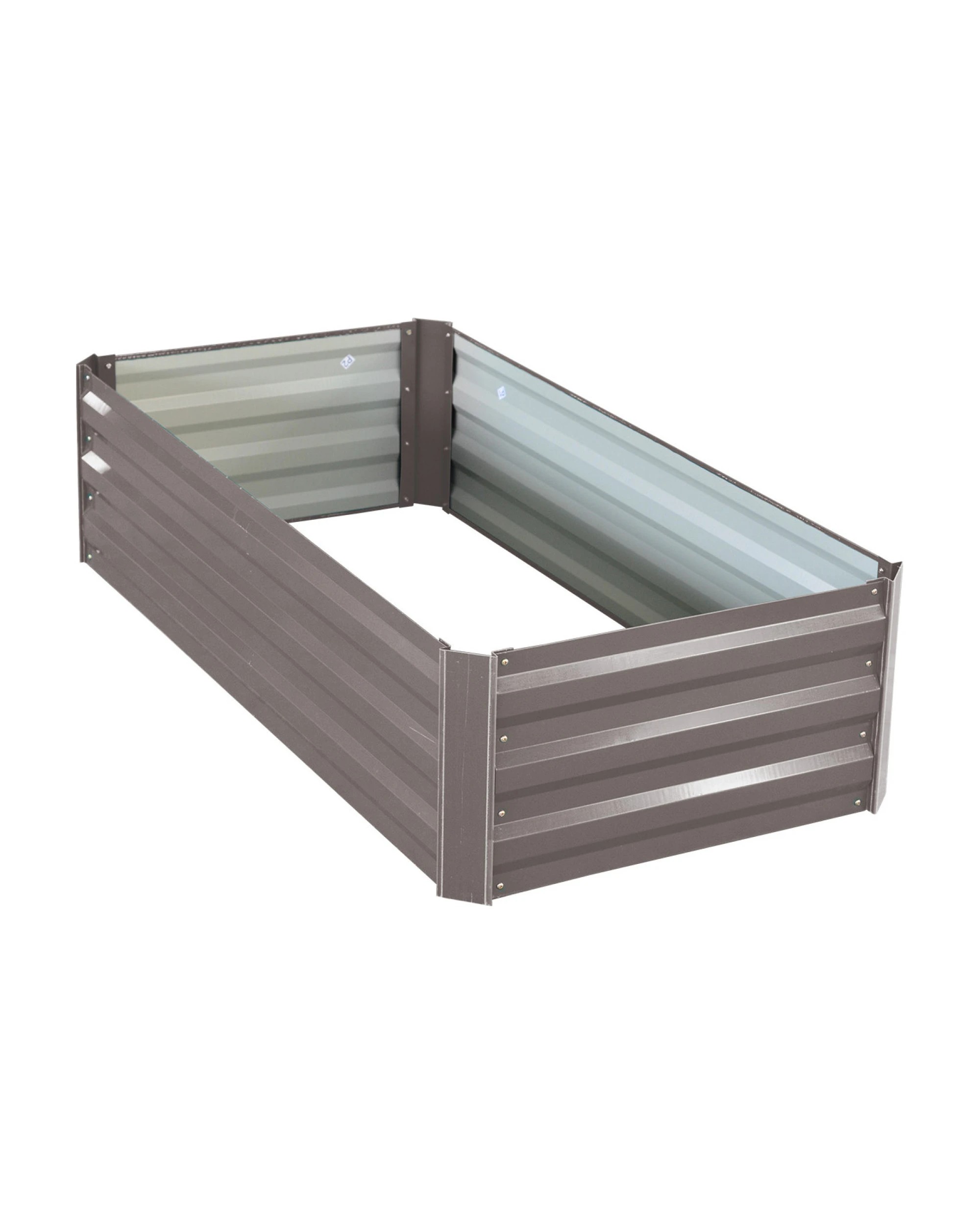 6 Wallaroo Steel Raised Garden Bed 120 x 60 x 30cm Flowers Vegetables Plants Herbs - Grey, 6 of 8