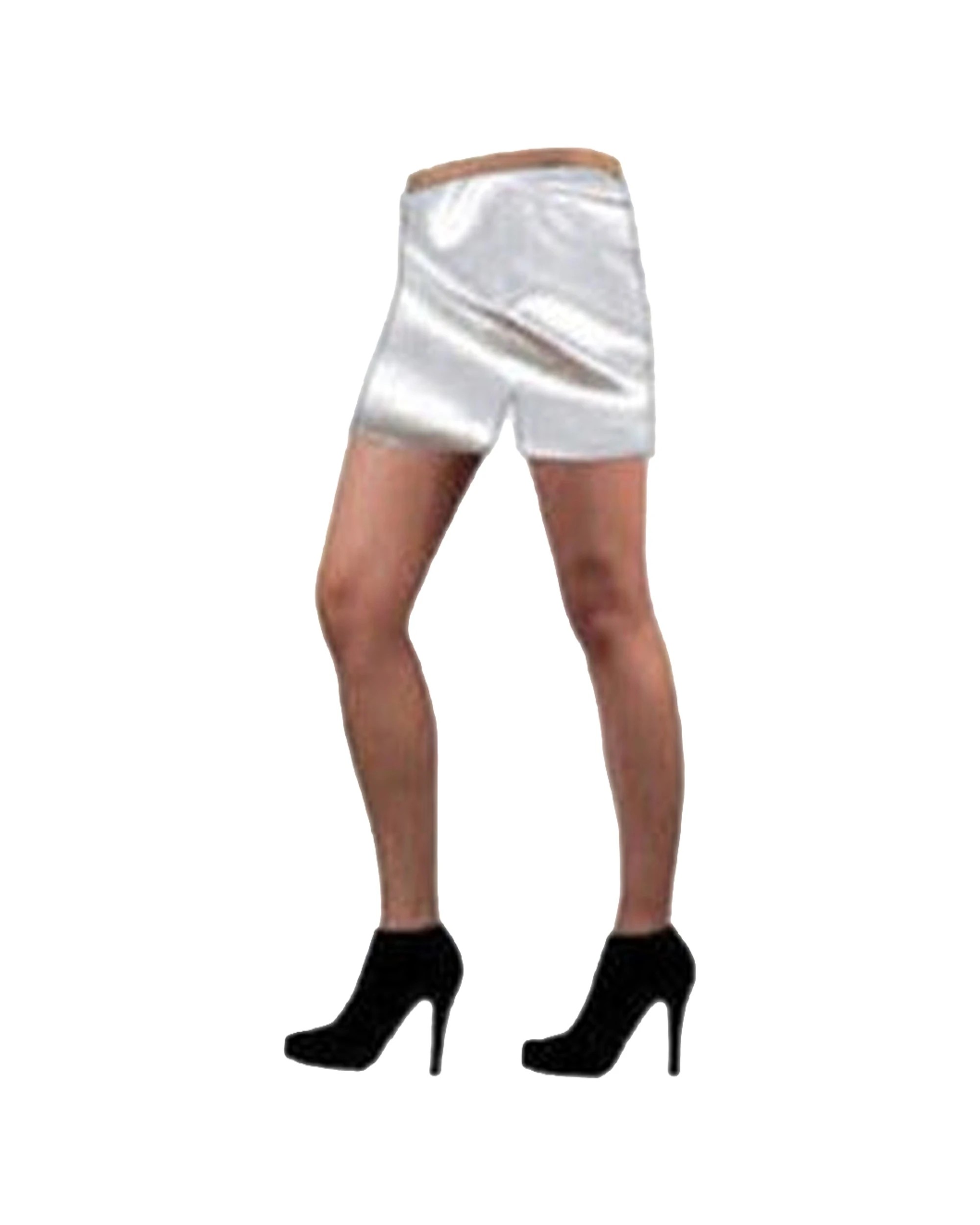 1 JD Party Metallic Shorts One Size Fits Most Adult Party Costume - Silver, 1 of 1