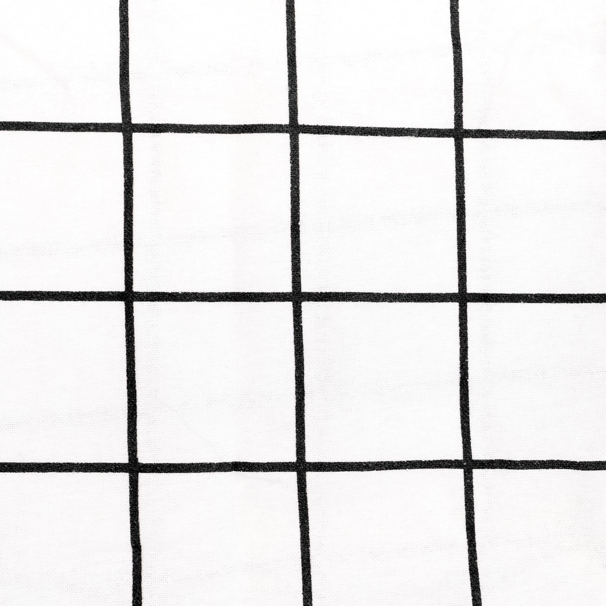 3 Bambury Grid  Brushed Cotton 160GSM Flannelette Sheet Set - Double Bed - Black - Double Bed - Black, 3 of 3