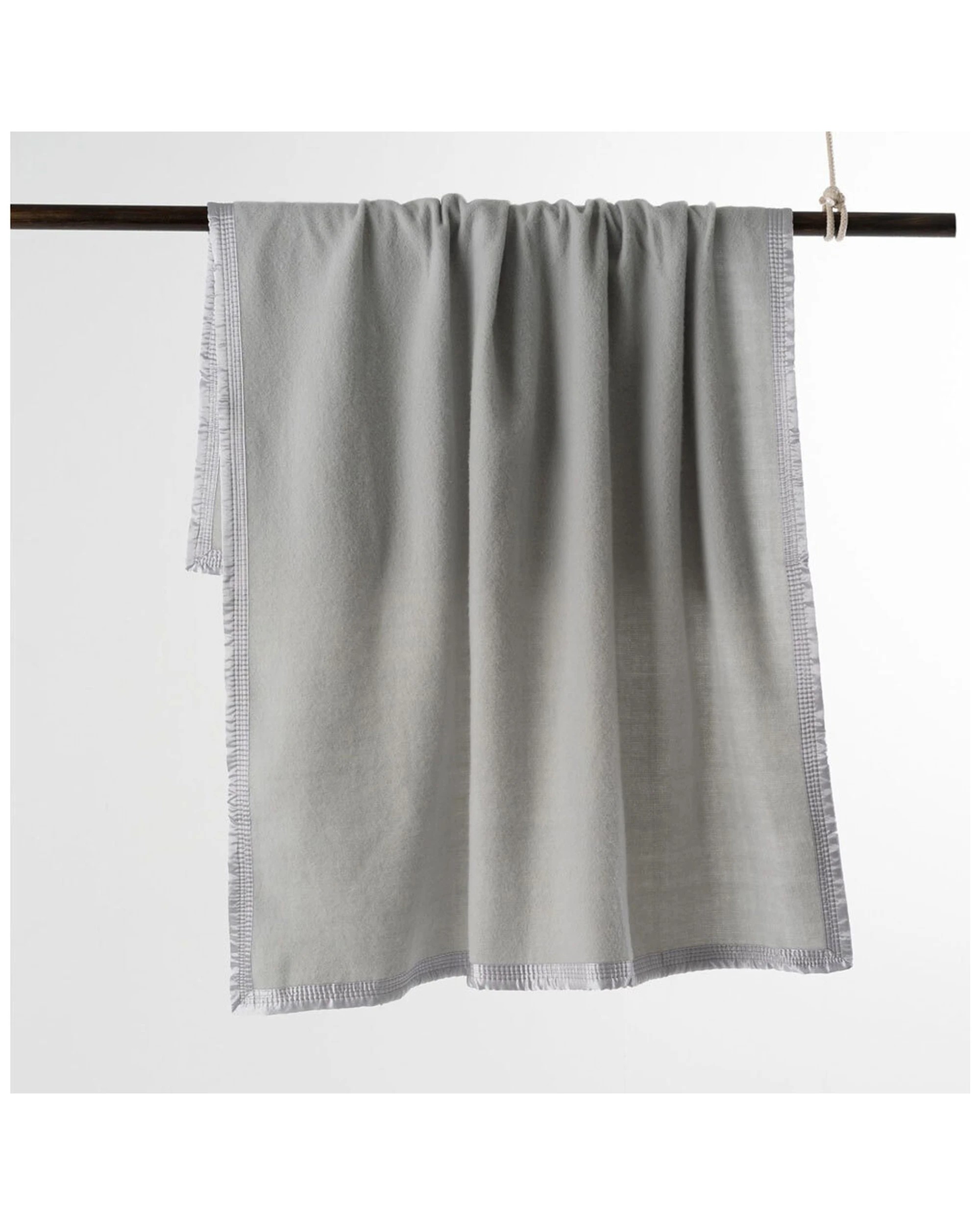 3 Onkaparinga Baby 120x160cm Soft Warm Wool Blanket Nursery Bedding - Silver, 3 of 3