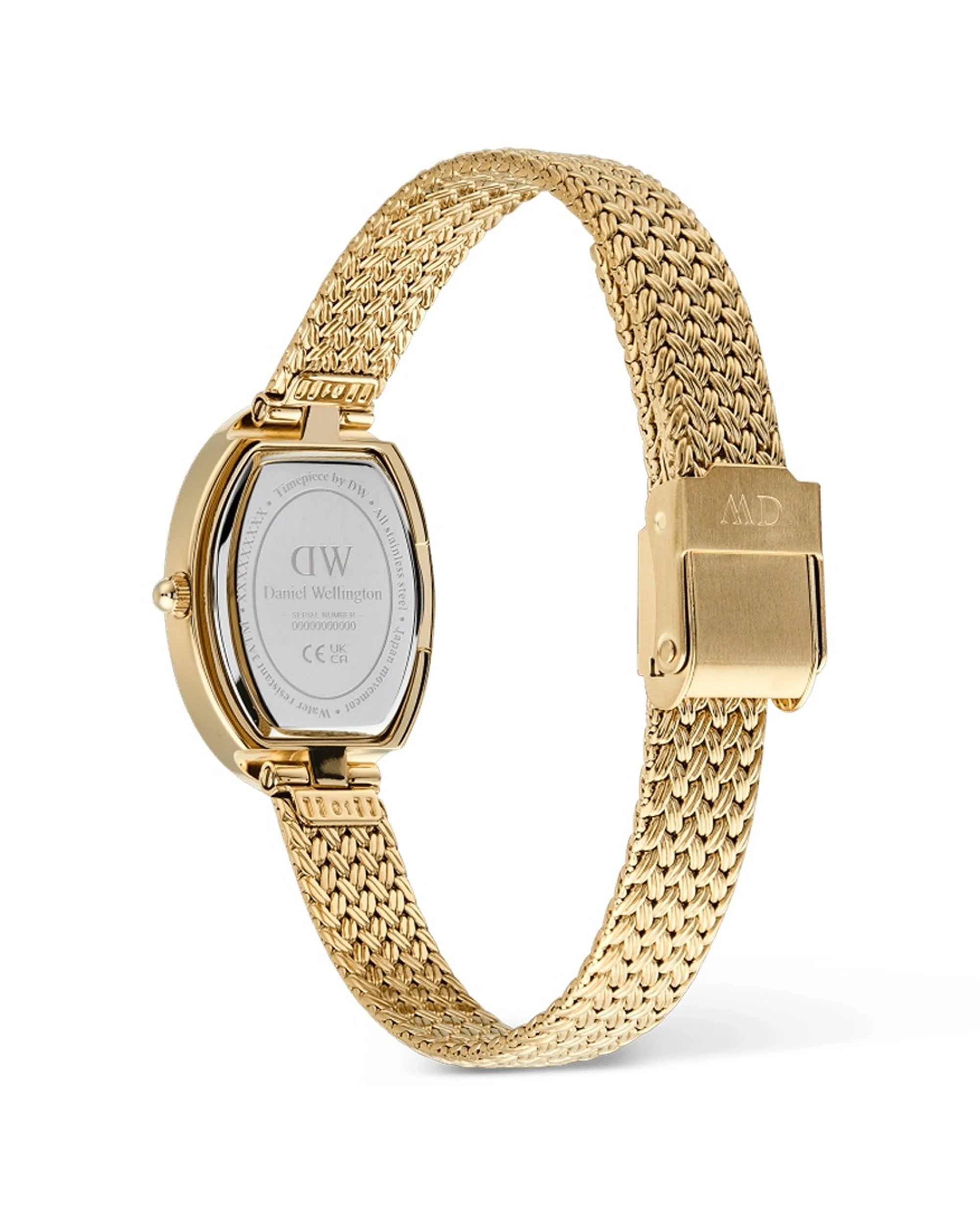 5 Daniel Wellington Juliette Braided Mesh White Sunray Gold Watch 20x26mm, 5 of 5