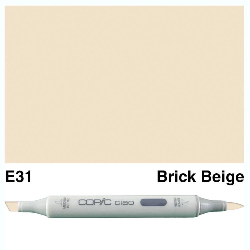 3 Copic Ciao Dual Nib Marker E31 Brick Beige, 3 of 3