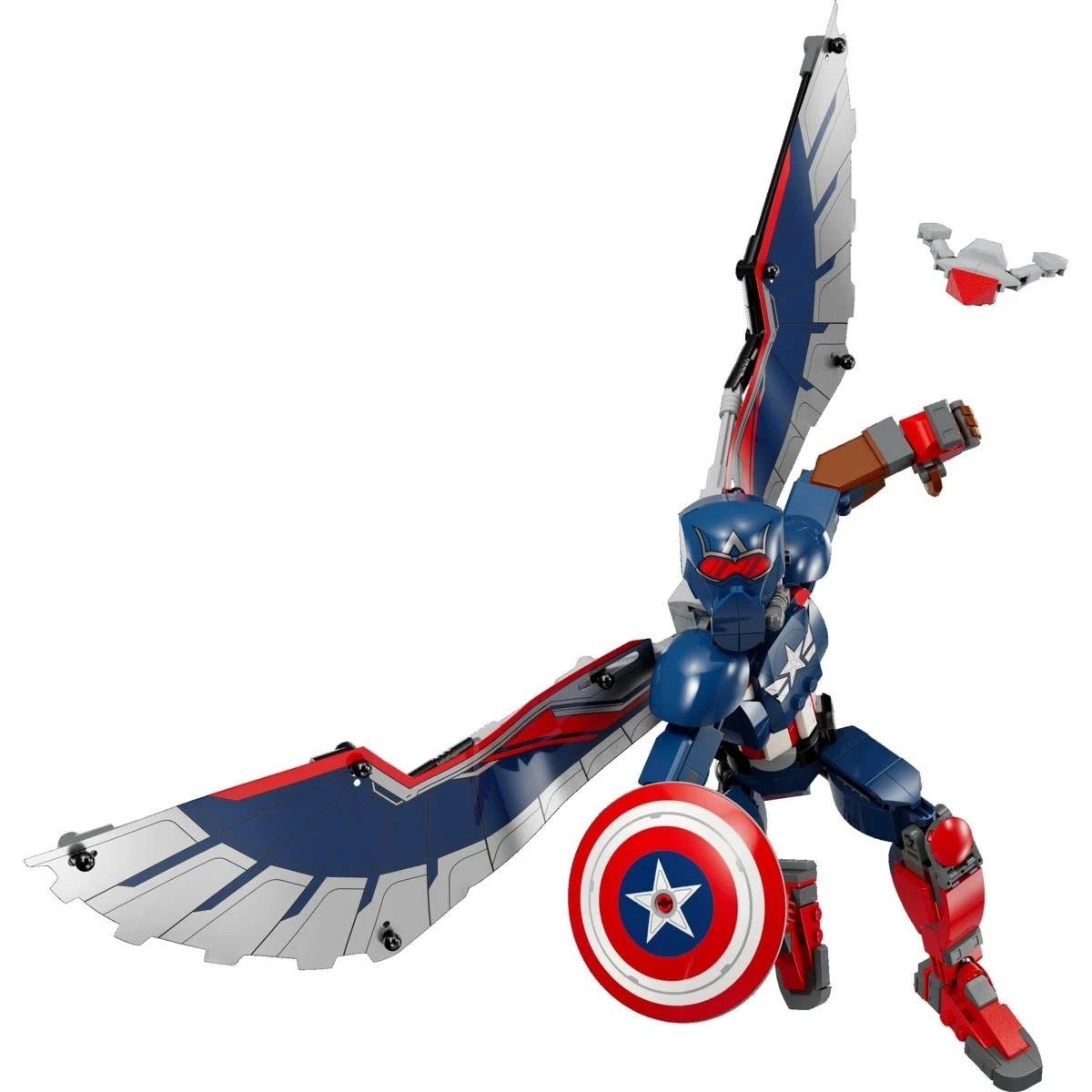 3 LEGO Marvel New Captain America Construction Figure 76296, 3 of 10