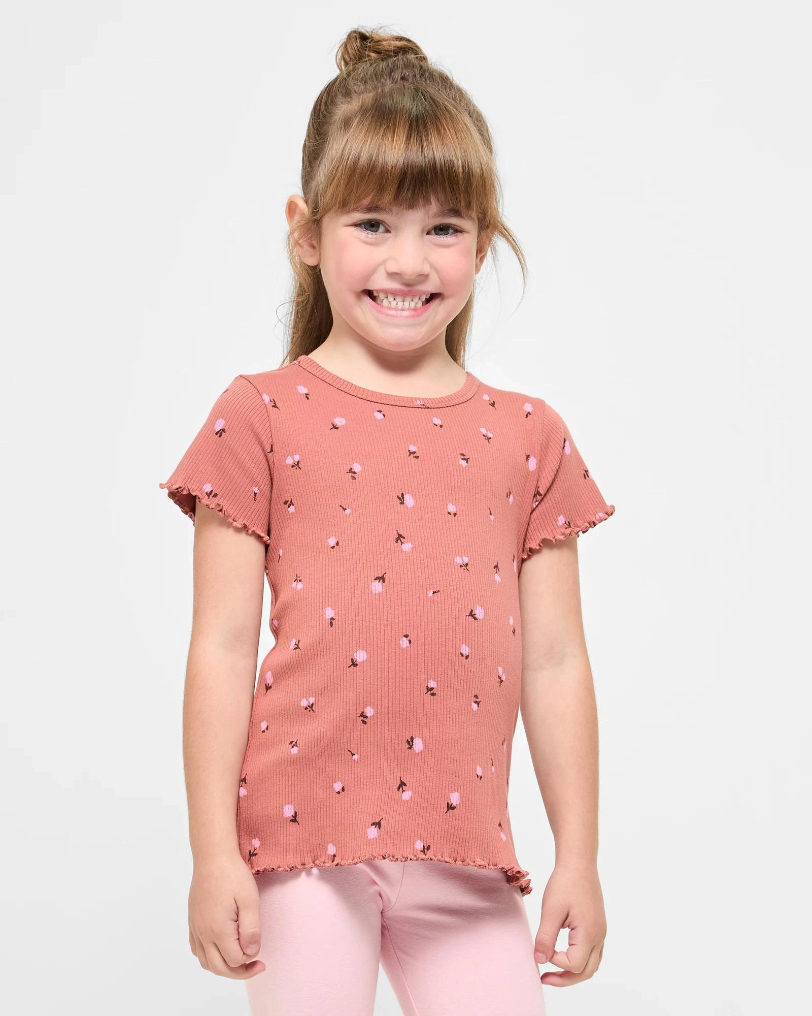 1 Target Australian Cotton Rib T-shirt TERRACOTTA, 1 of 5