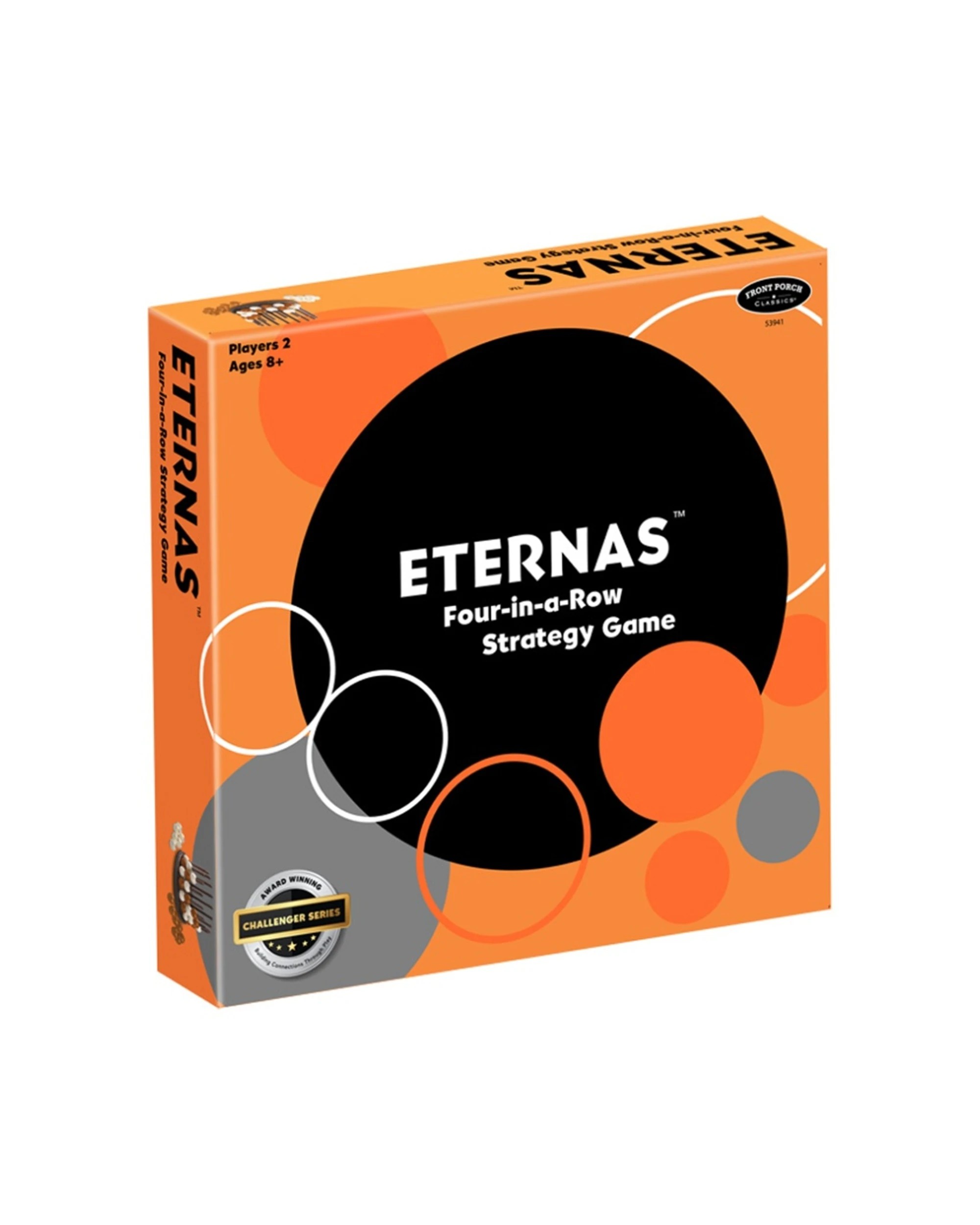 1 Front Porch Classics Eternas 3D Four In A Row Strategy Game Age 6y+ 2 Players - Orange, 1 of 2